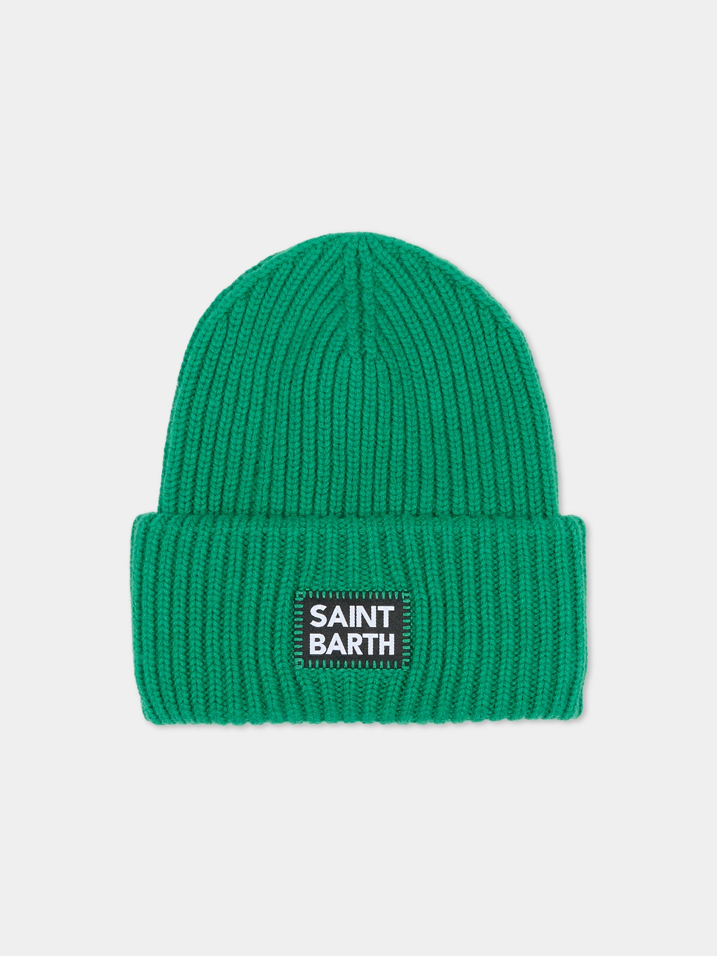 Berretto verde per bambini con logo,Mc2 Saint Barth,BRR0001 00813E