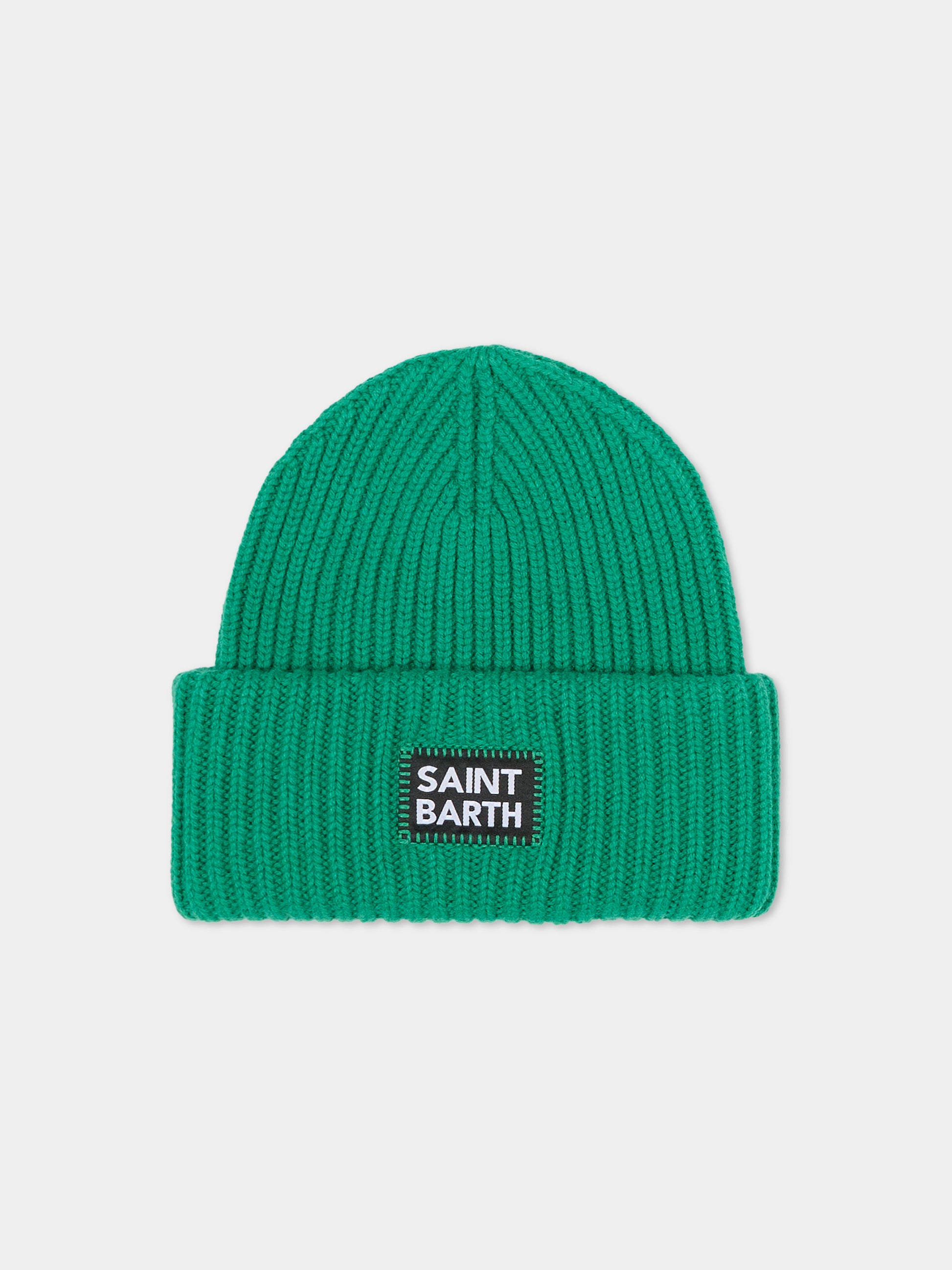 Berretto verde per bambini con logo,Mc2 Saint Barth,BRR0001 02537G