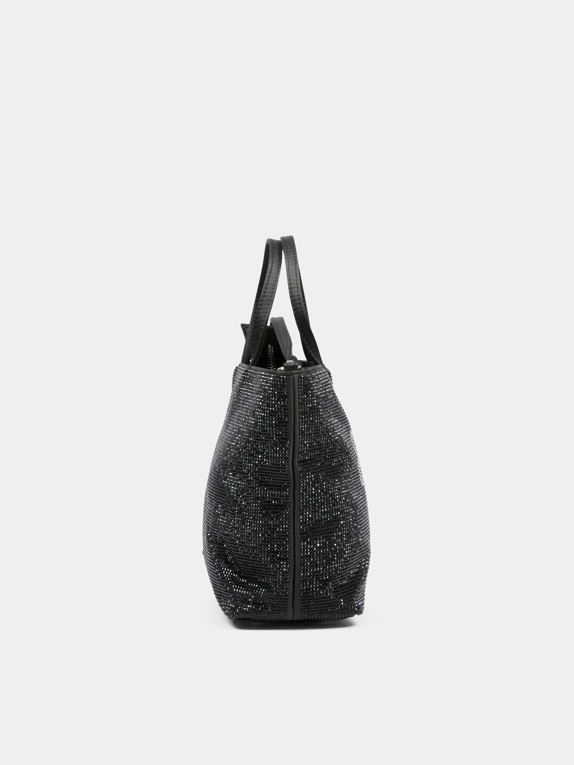 Borsa nera per bambina con strass,Mc2 Saint Barth,SBM0001 01439G