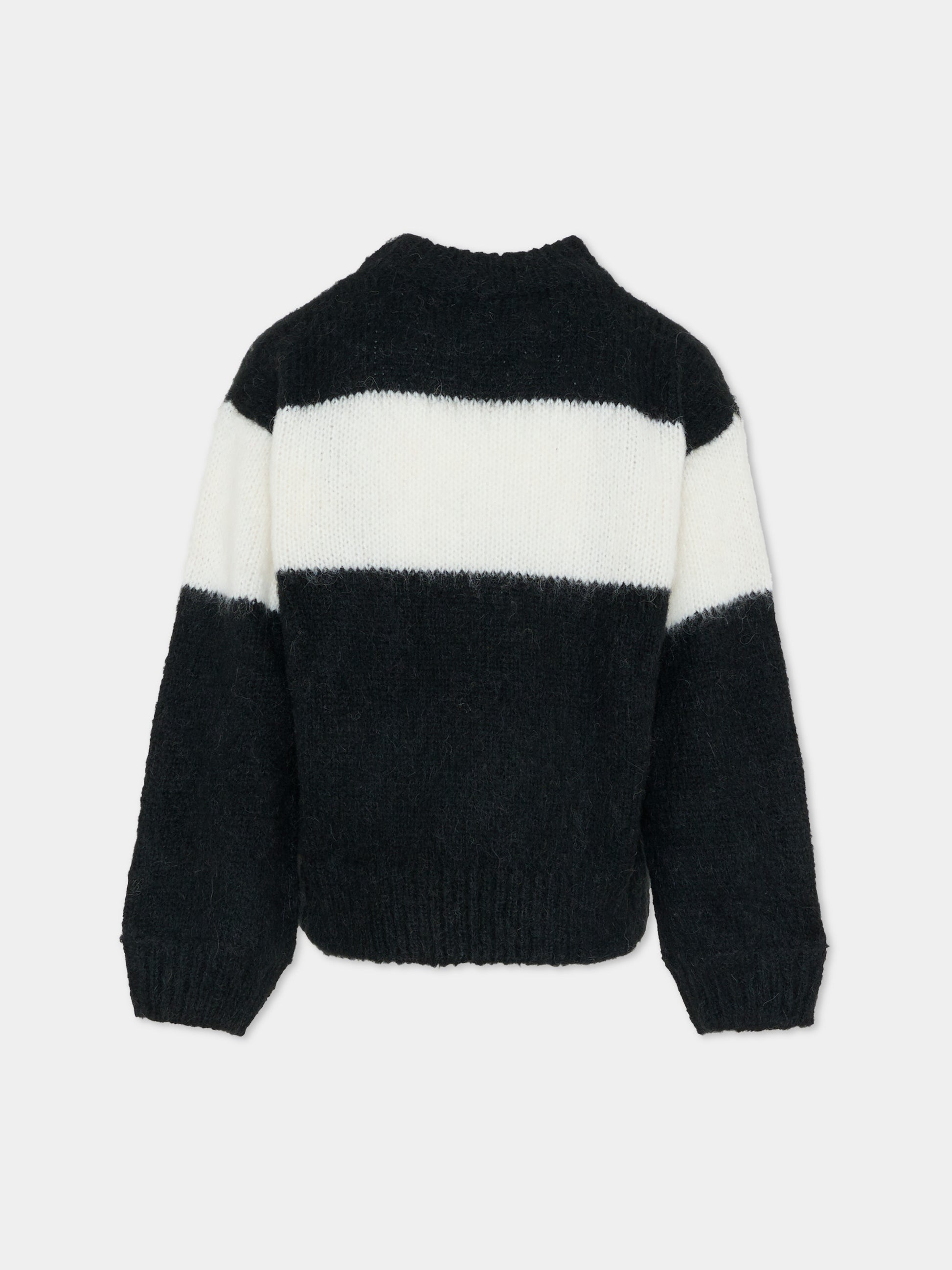 Maglione nero per bambina con scritta,Mc2 Saint Barth,DANY003 00525E