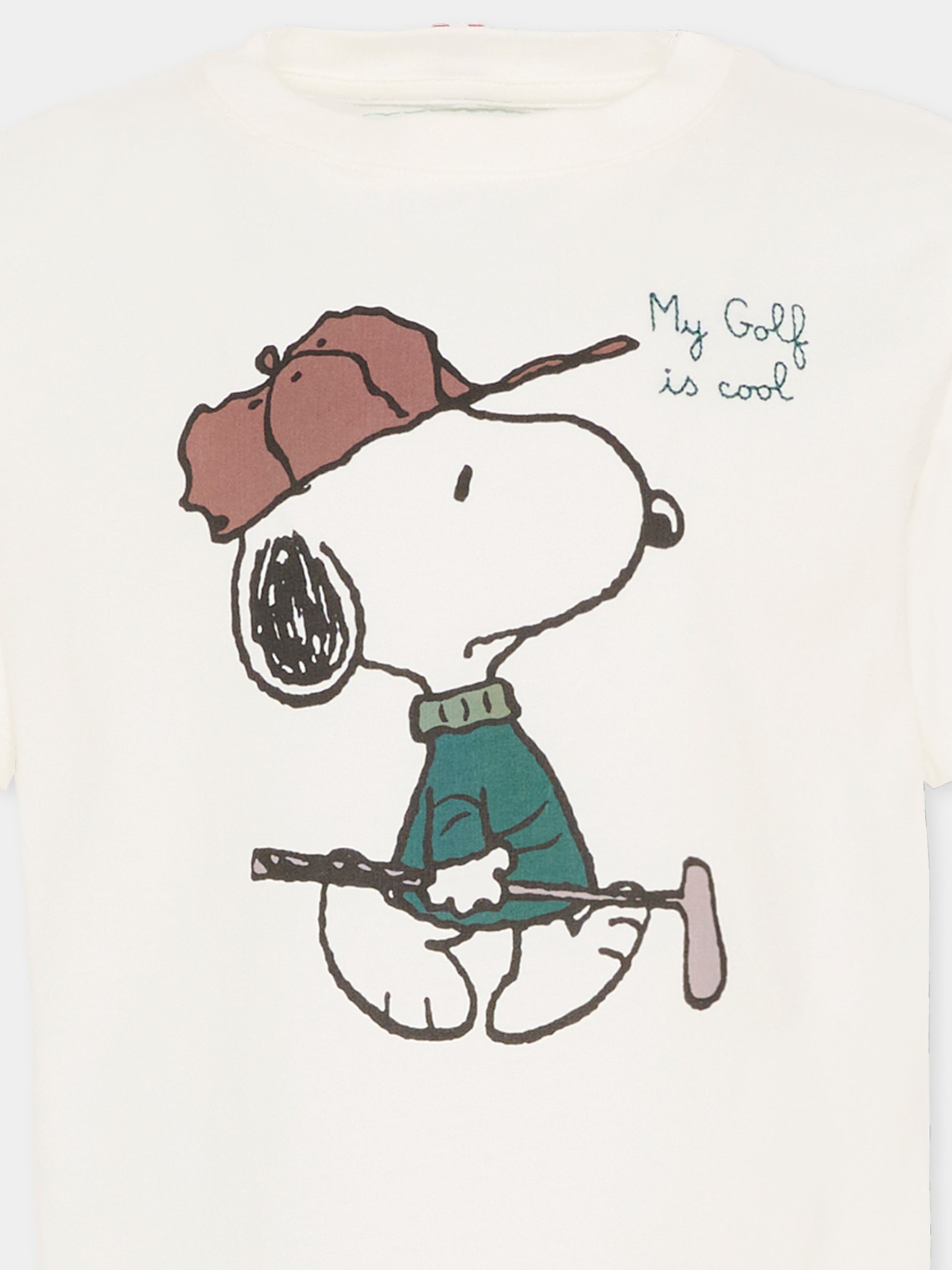 T-shirt avorio per bambino con Snoopy,Mc2 Saint Barth,CAM0001 00996I
