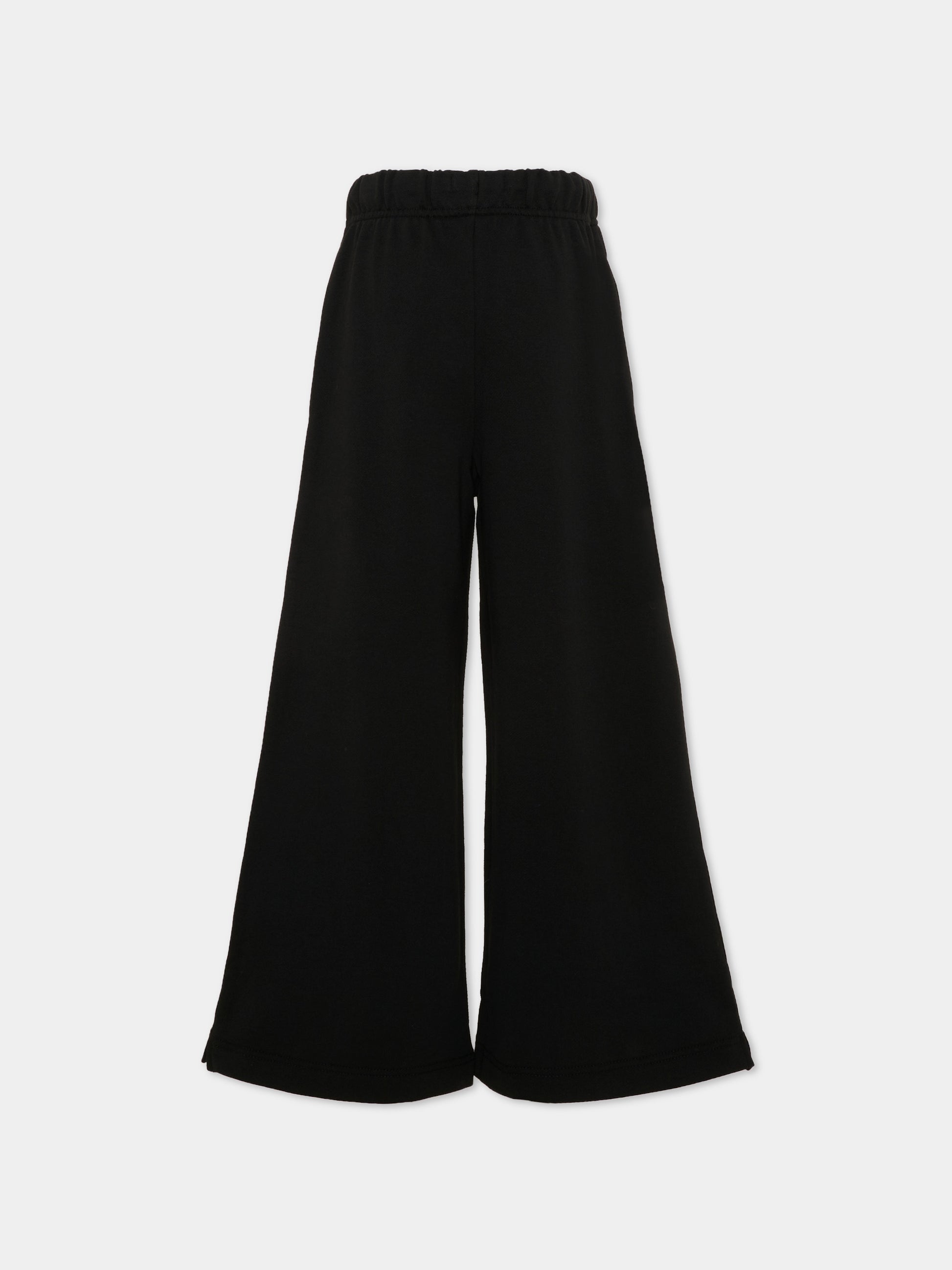 Pantaloni sportivi nero per bambina con logo,Calvin Klein Kids,LVCKTJC38G BEH