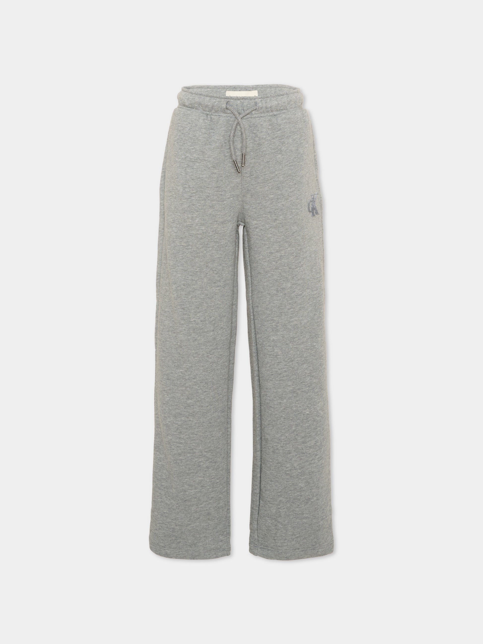 Pantalone grigio per bambino con logo,Calvin Klein Kids,LVCKTJC43B P7D