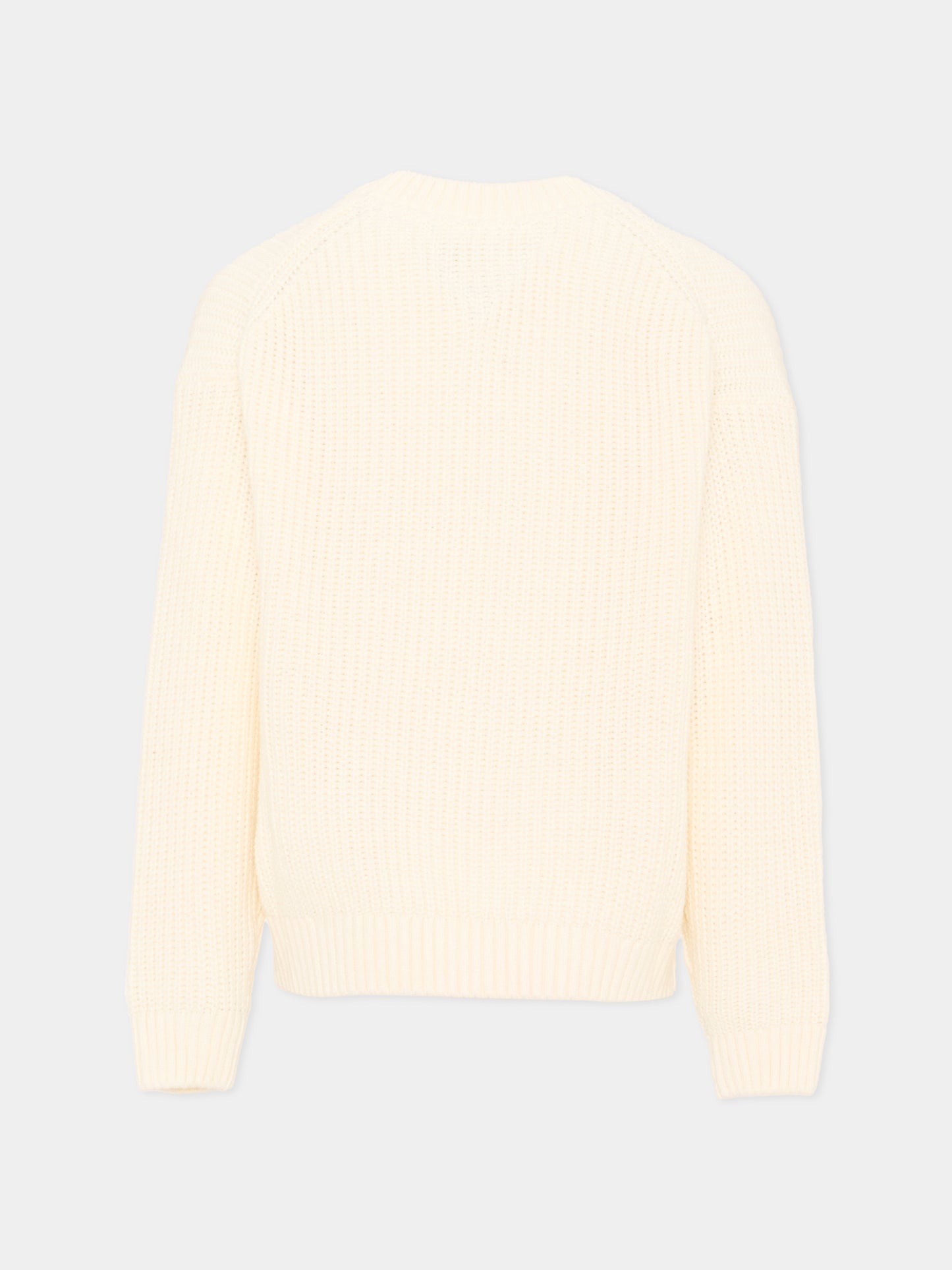 Maglione avorio per bambini con logo,Tommy Hilfiger Junior,KB0KB10071 YA8