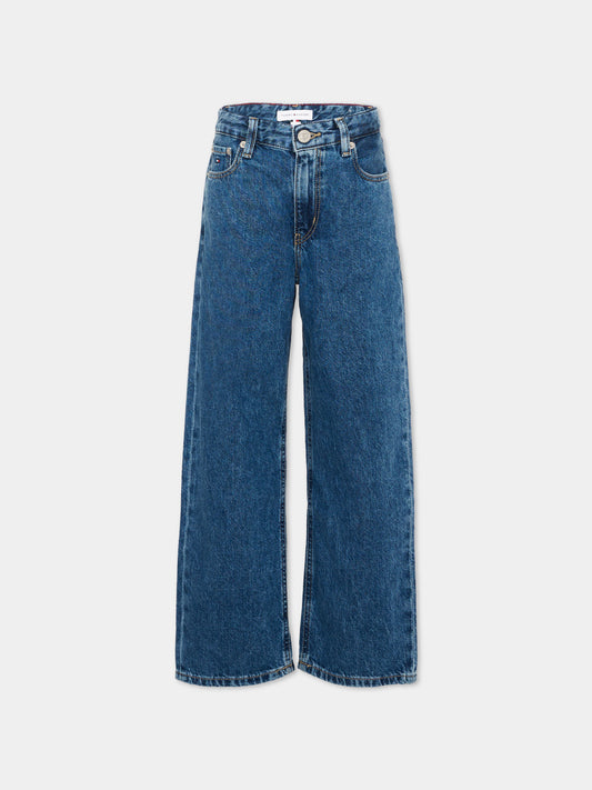 Jeans denim per bambino con bandiera,Tommy Hilfiger Junior,KB0KB10597 1A4