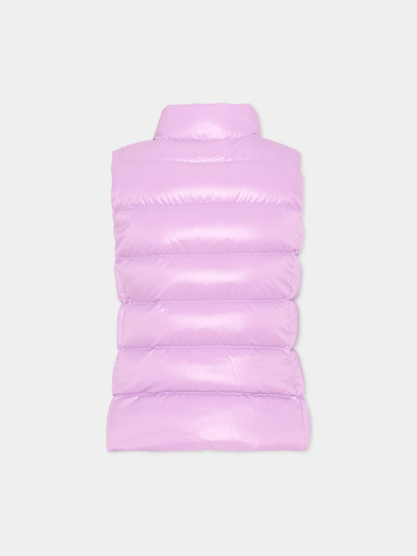 Gilet lilla Ghany per bambina con logo,Moncler Kids,L2954 1A52810 68950 602