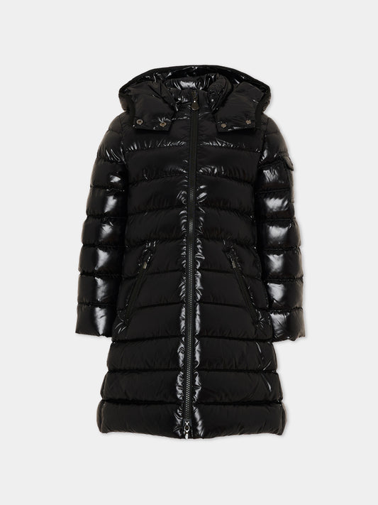 Piumino nero Moka per bambina con logo,Moncler Kids,L2954 1C50110 68950 999