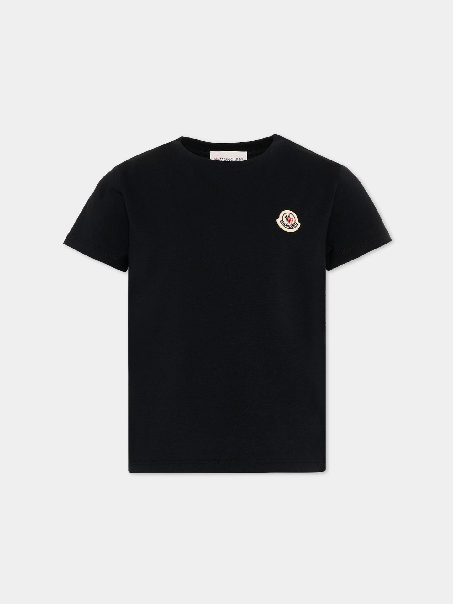 T-Shirt multicolor per bambina set 3 pezzi con logo,Moncler Kids,L2954 8C00016 89AT9 3P2
