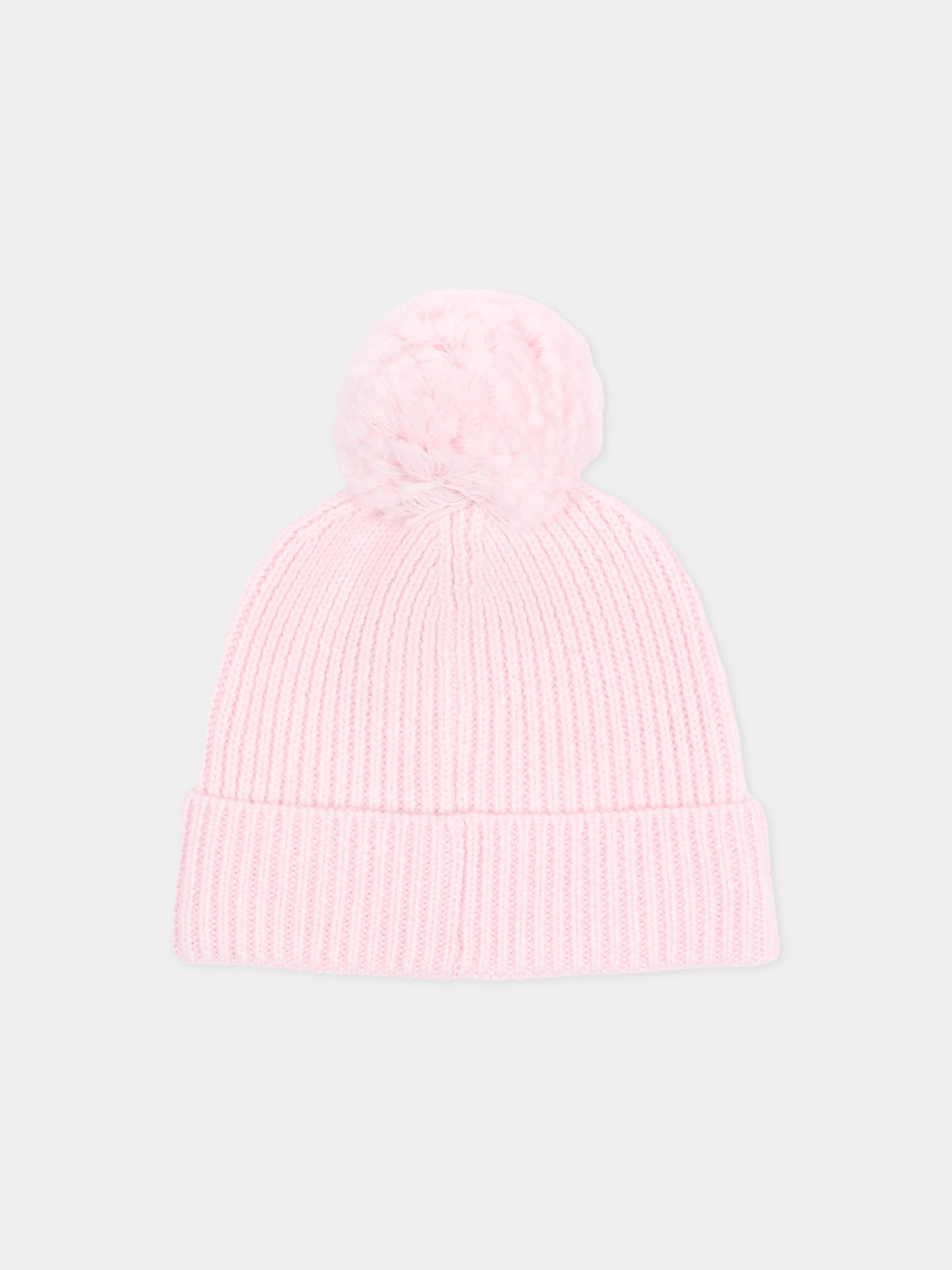 Berretto rosa per bambina con logo,K-way,K31359W W4U