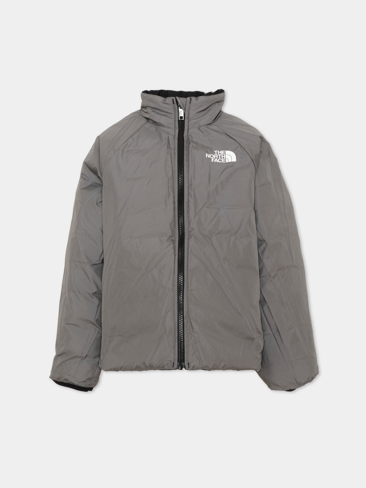 Black down jackets for kids with logo
