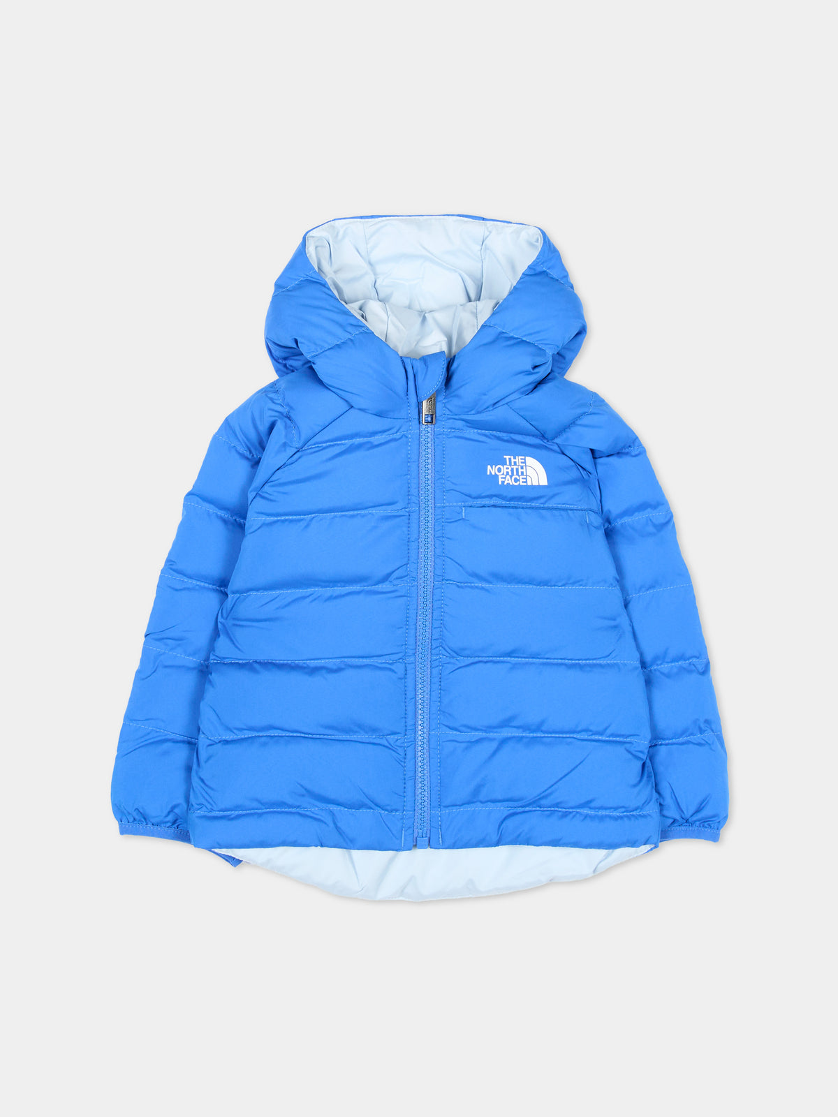 Piumino azzurro con cappuccio per neonato,The North Face Kids,NF0A88W3NLQ1