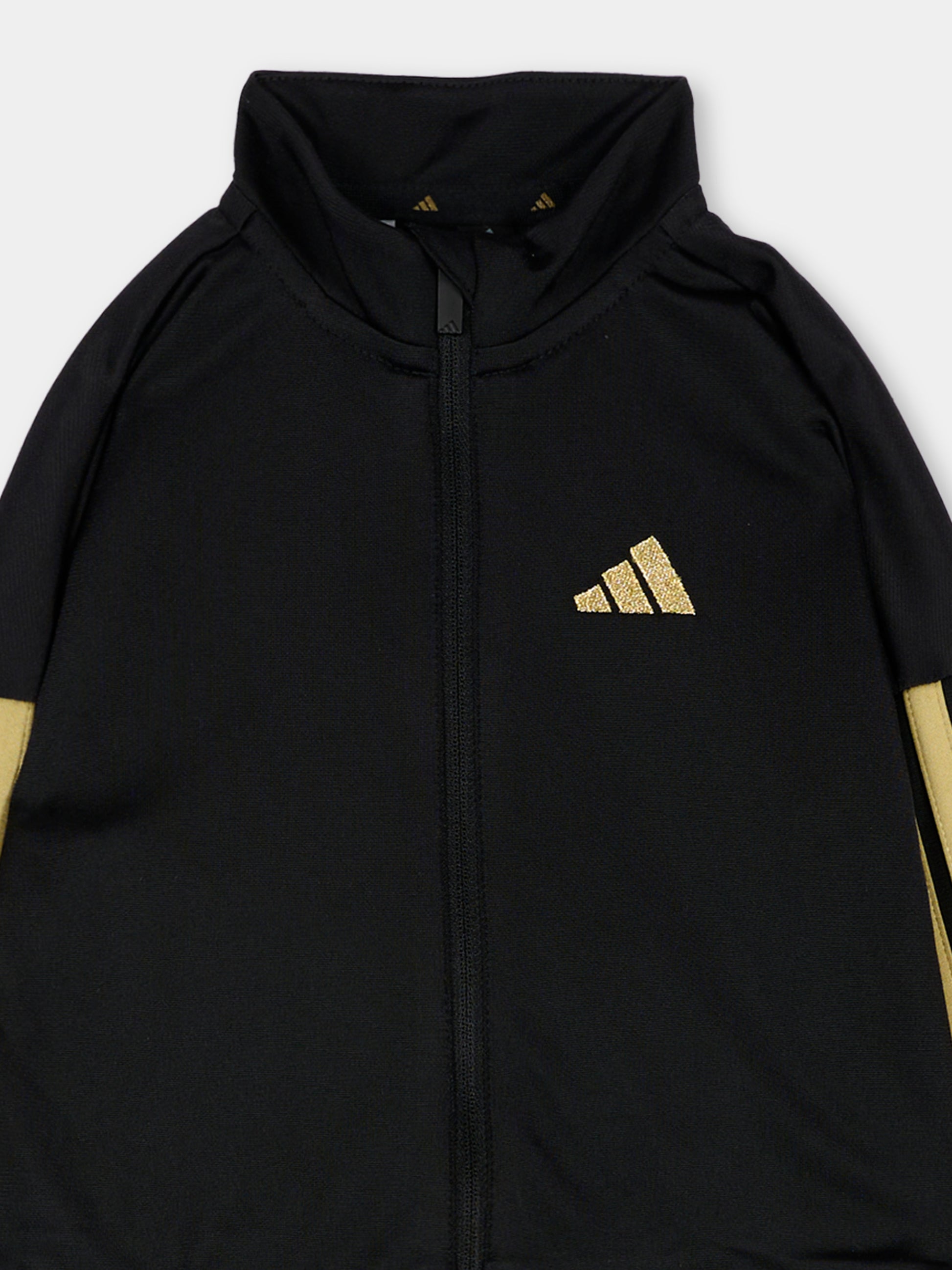 Completo sportivo lungo nero per neonato,Adidas,JC8857