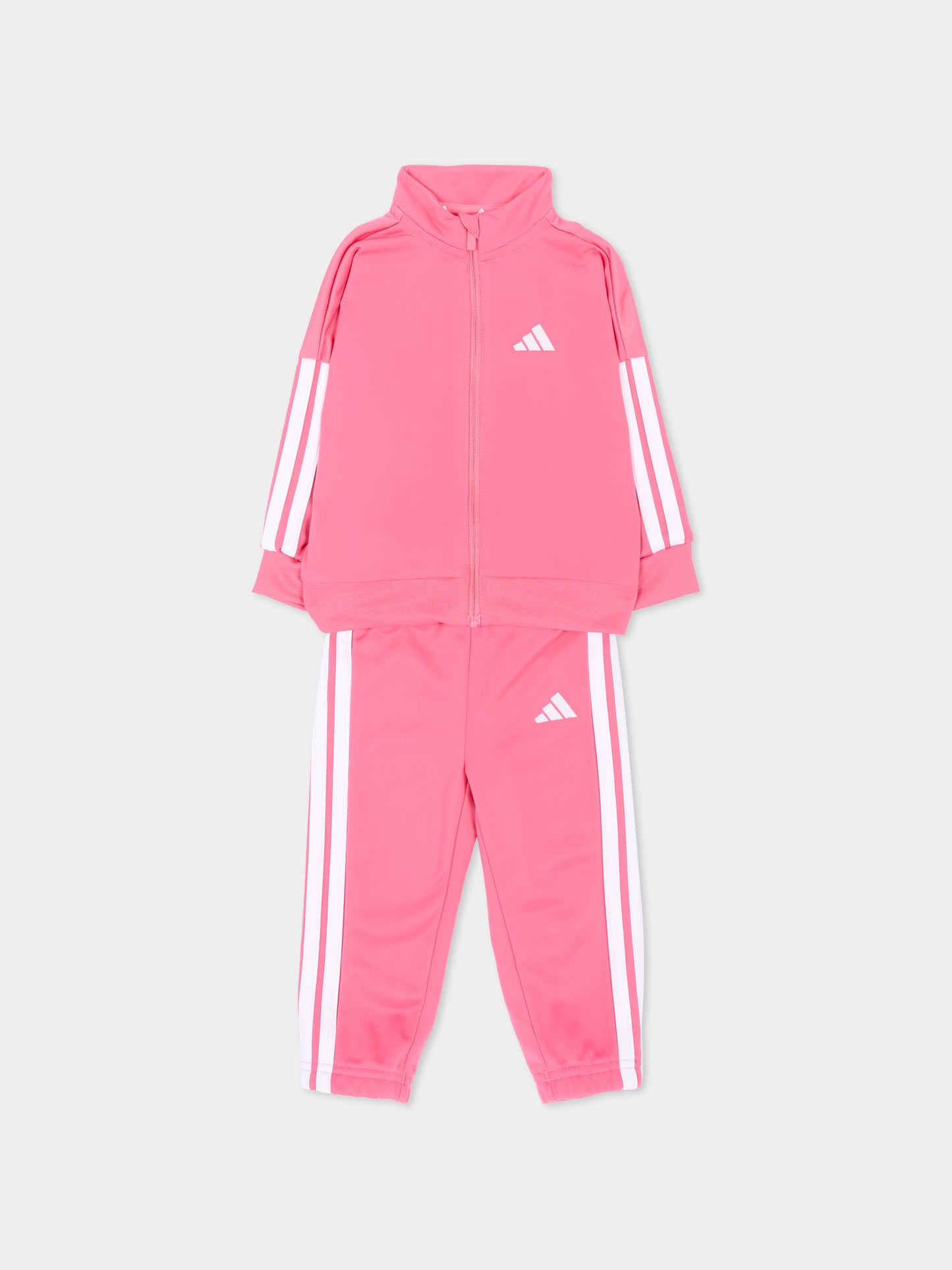 Completo sportivo lungo rosa per neonata,Adidas,JV9829