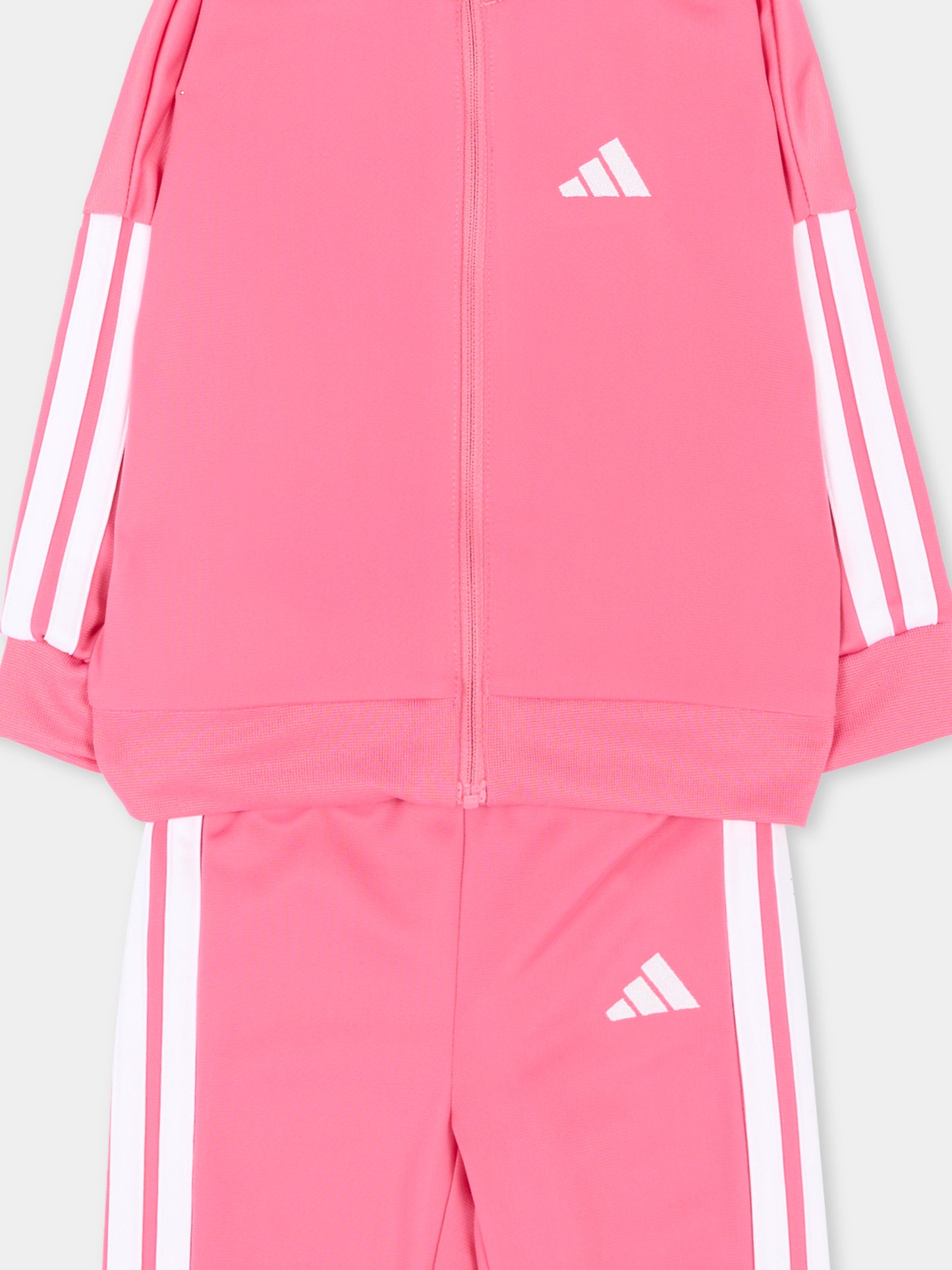 Completo sportivo lungo rosa per neonata,Adidas,JV9829