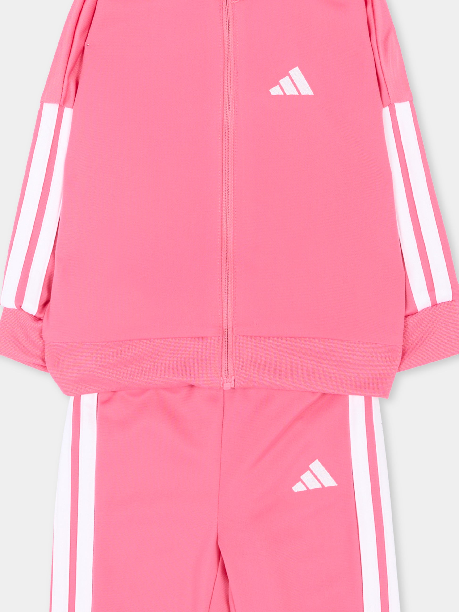 Completo sportivo lungo rosa per neonata,Adidas,JV9829