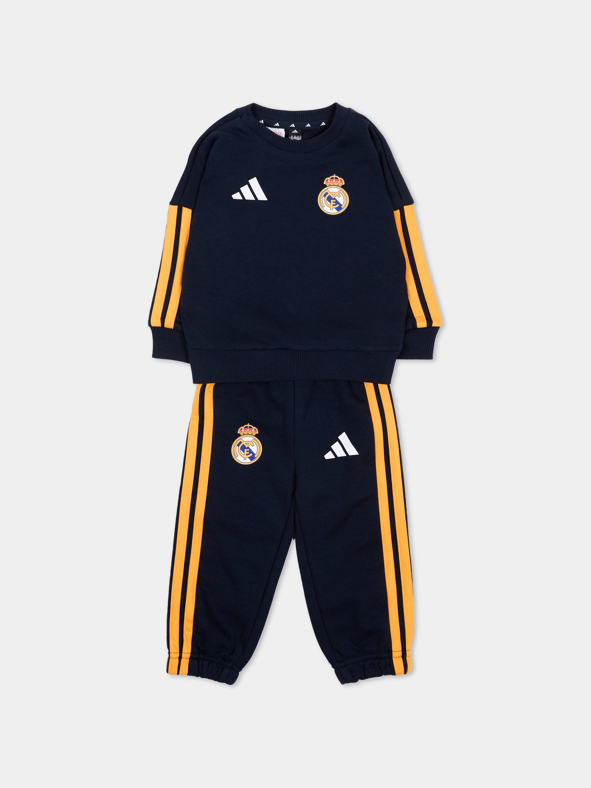 Completo sportivo lungo blu per neonato,Adidas,KG2947