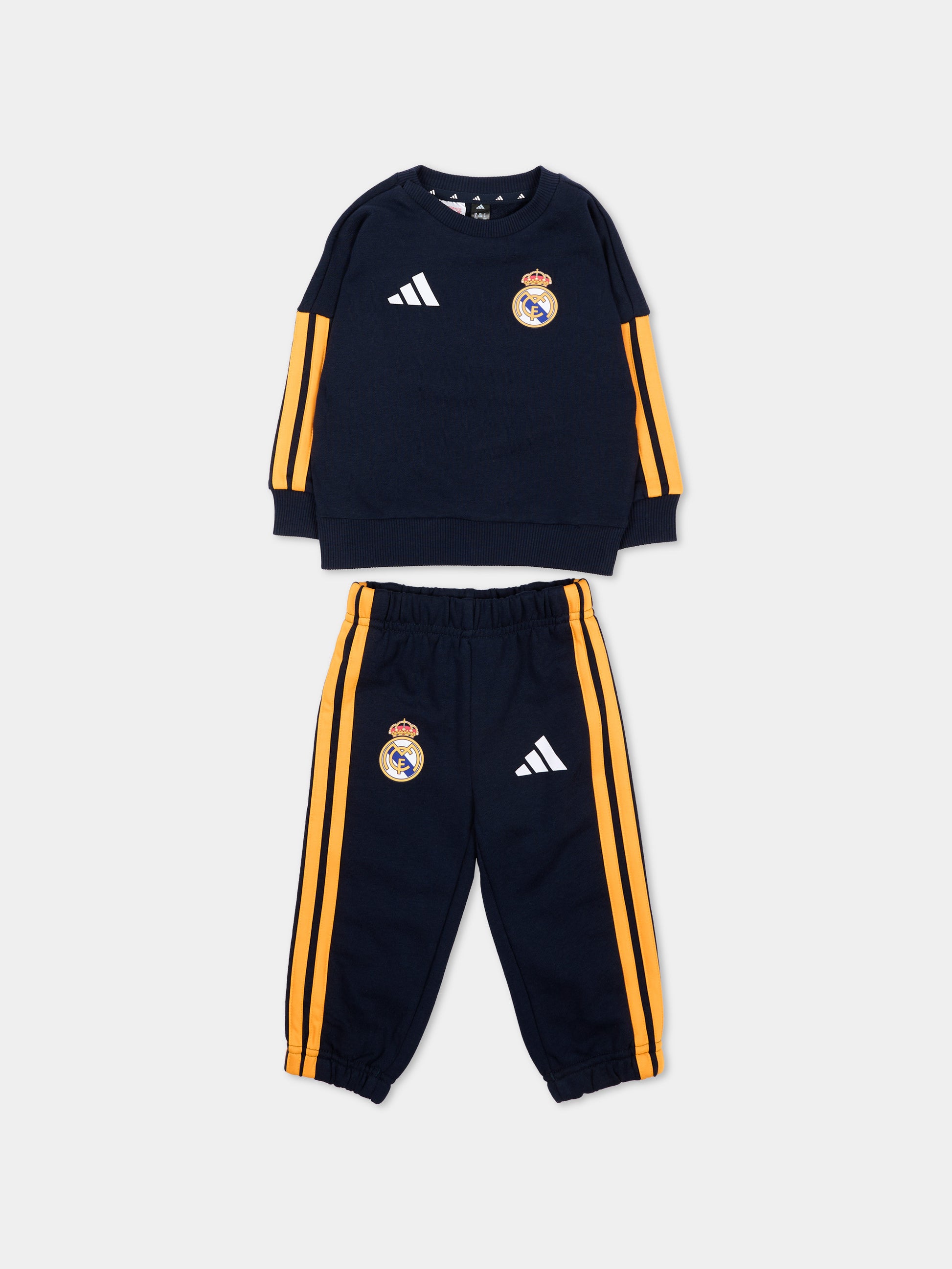 Completo sportivo lungo blu per neonato,Adidas,KG2947