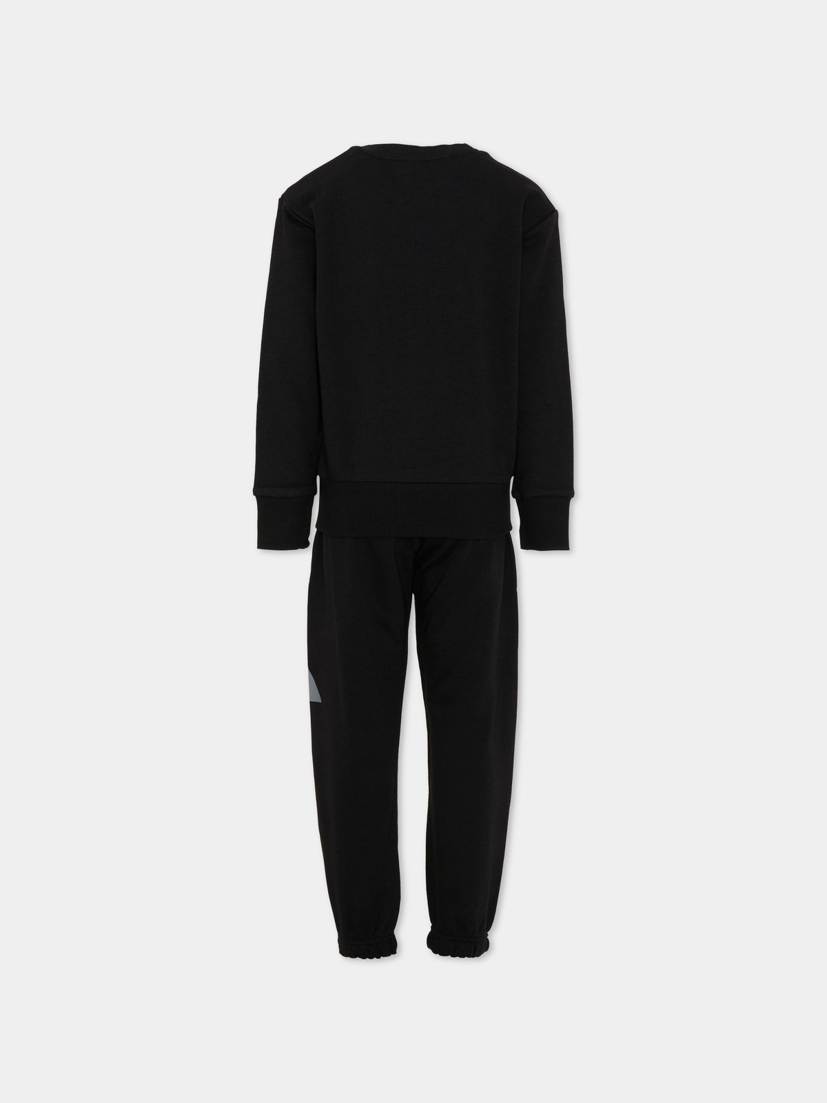 Completo sportivo lungo nero con logo per bambino,Adidas,KQ7836