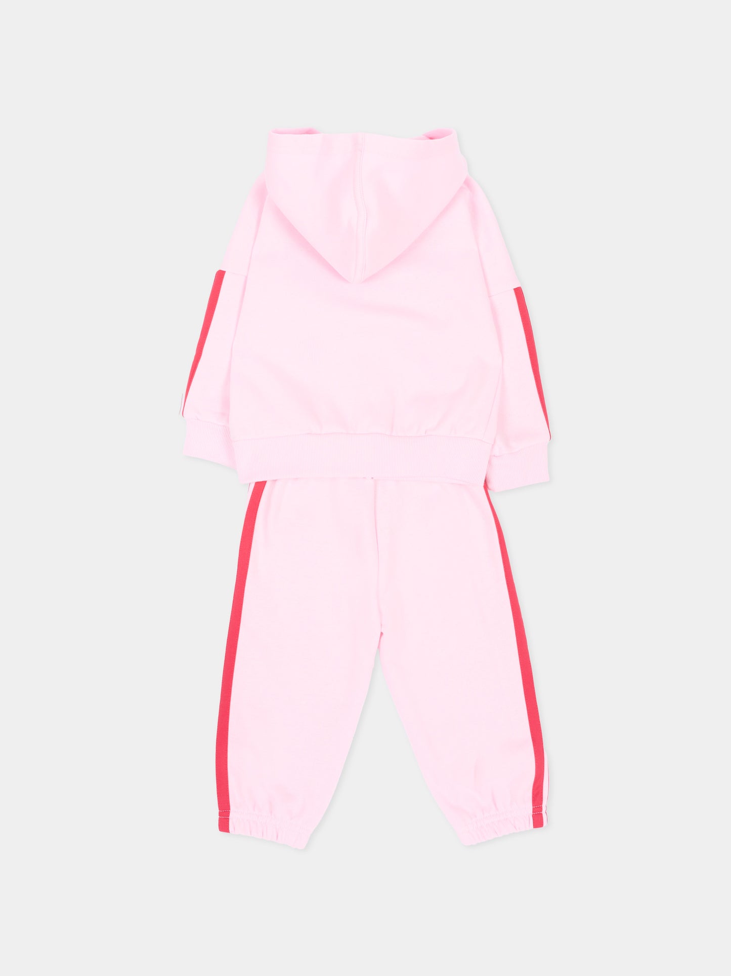 Completo sportivo lungo rosa per neonata,Adidas,KR9317
