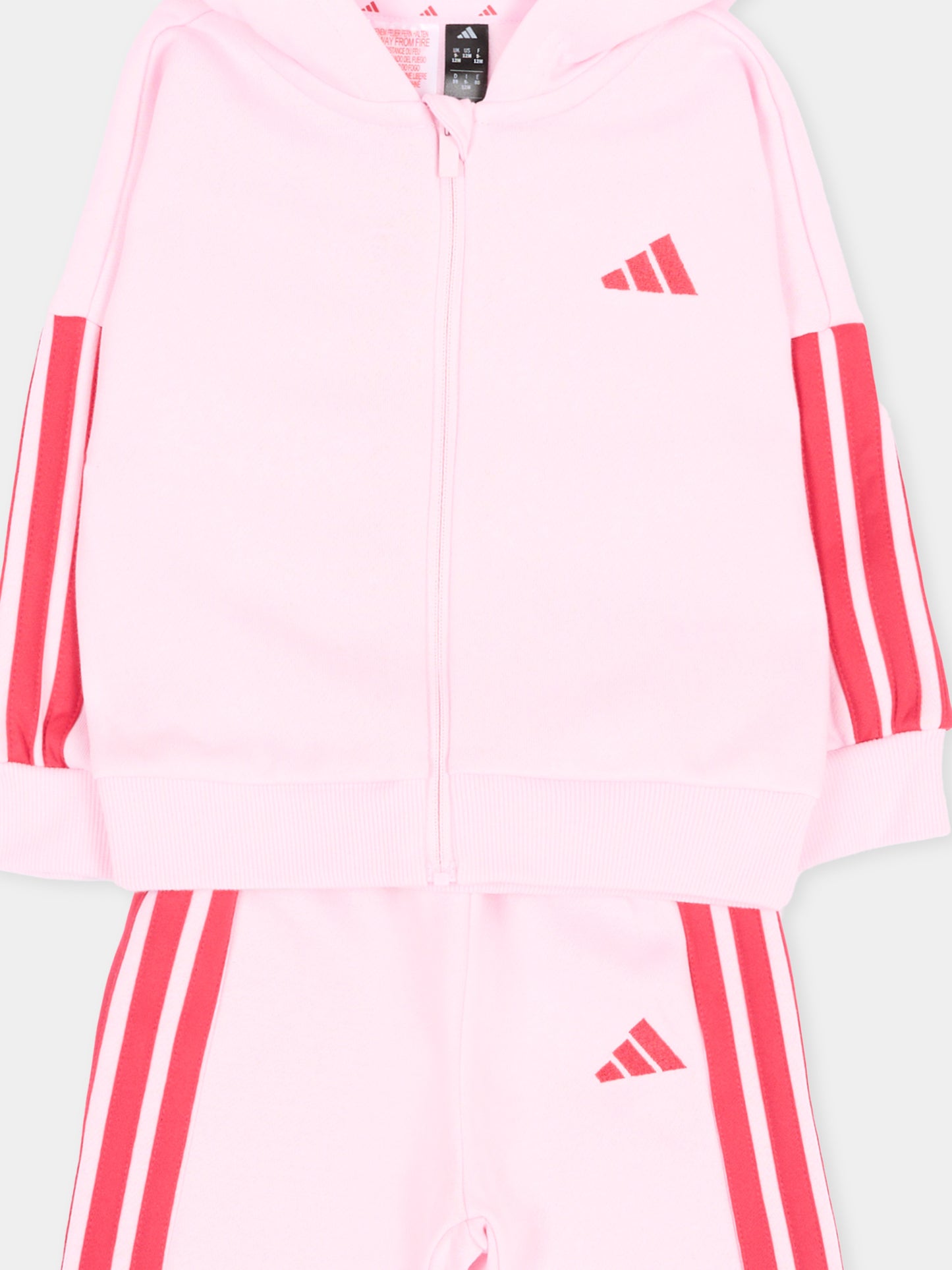 Completo sportivo lungo rosa per neonata,Adidas,KR9317