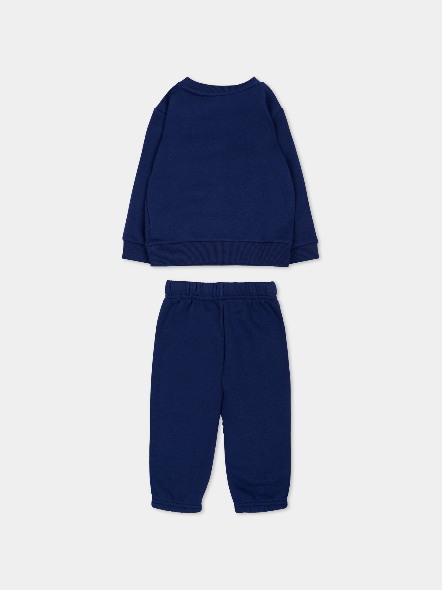 Completo sportivo blu per neonato con logo,Adidas,KS1471