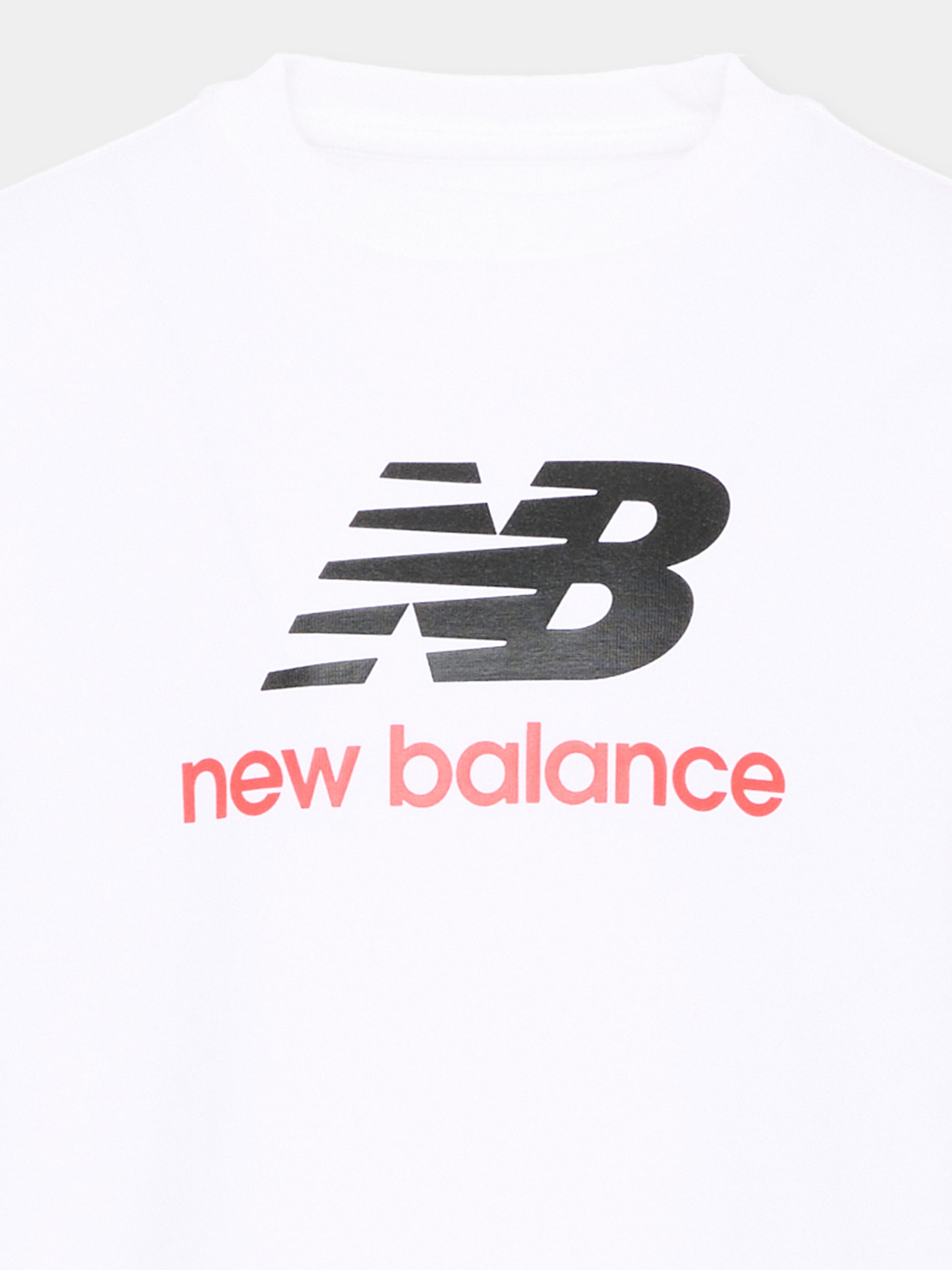 T-shirt bianca per bambino con logo,New Balance,LAKB0254 BWE