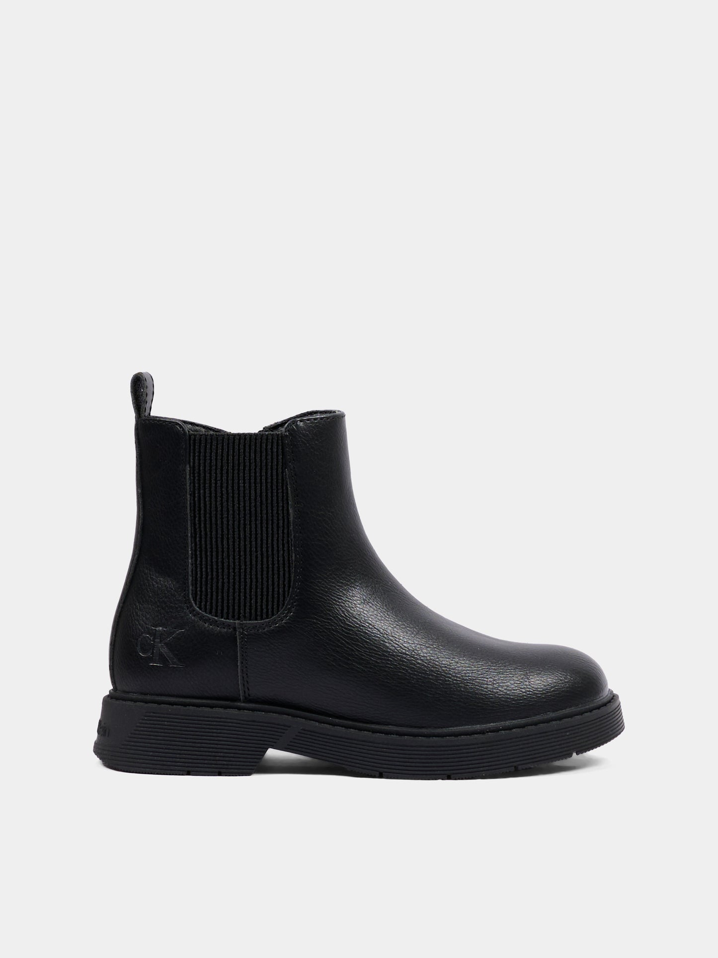 Stivaletti nero per bambino con logo,Calvin Klein Kids,V3X5 83498 1355999