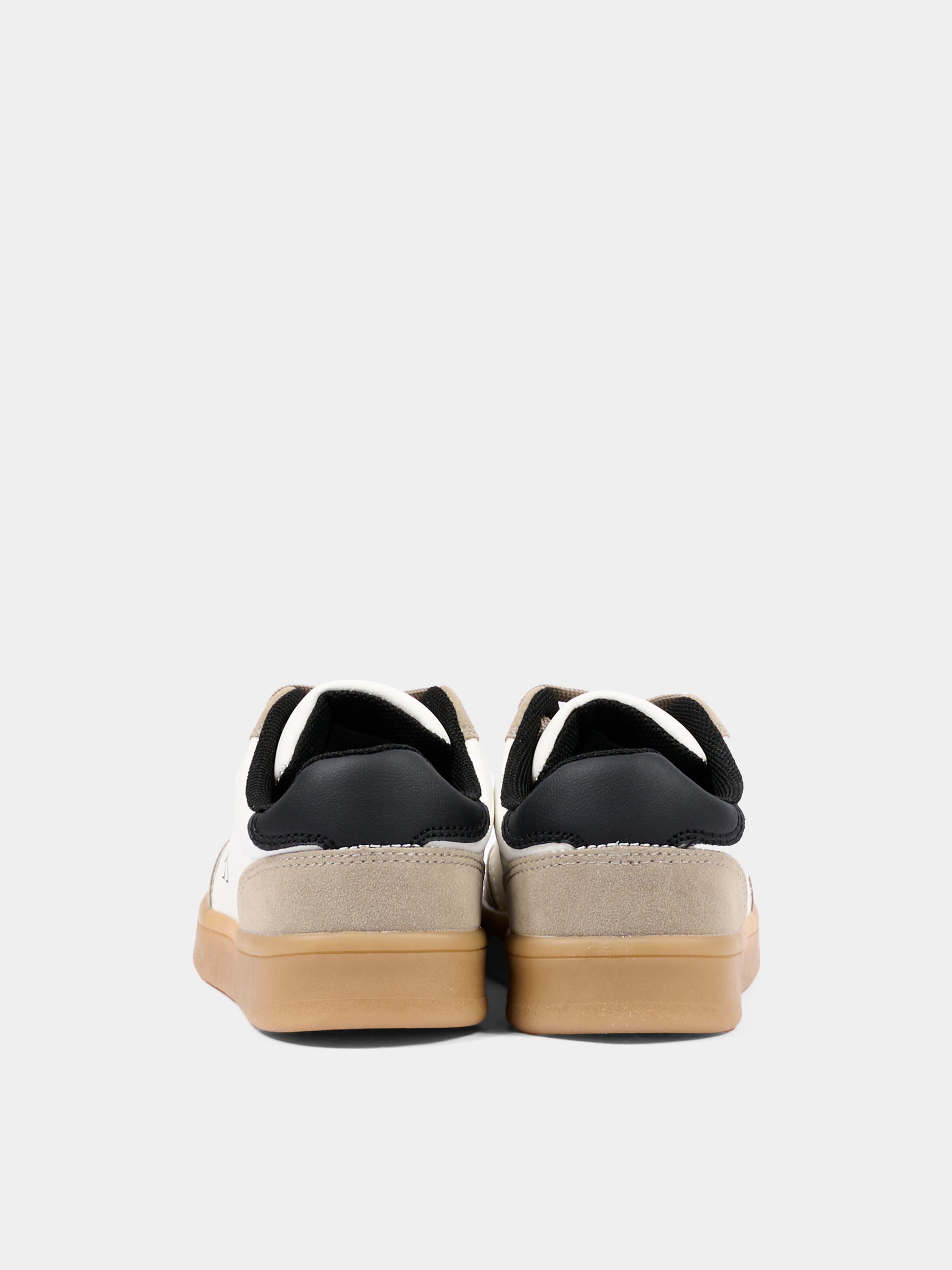 Sneakers beige per bambino con logo,Calvin Klein Kids,V3X9 83451 0318Y746