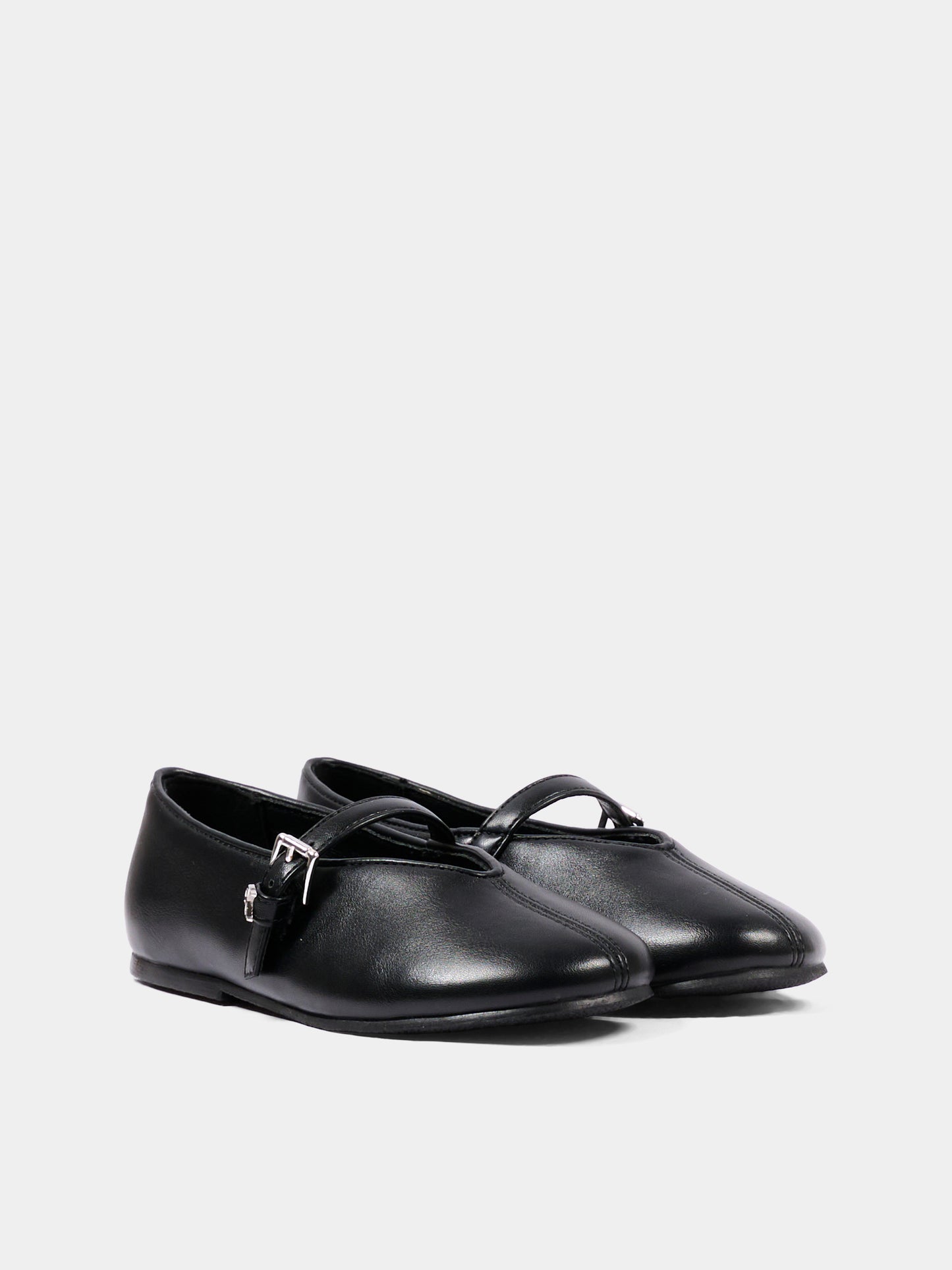 Ballerine nere per bambina con logo,Calvin Klein Kids,V3A3 83402 1355999