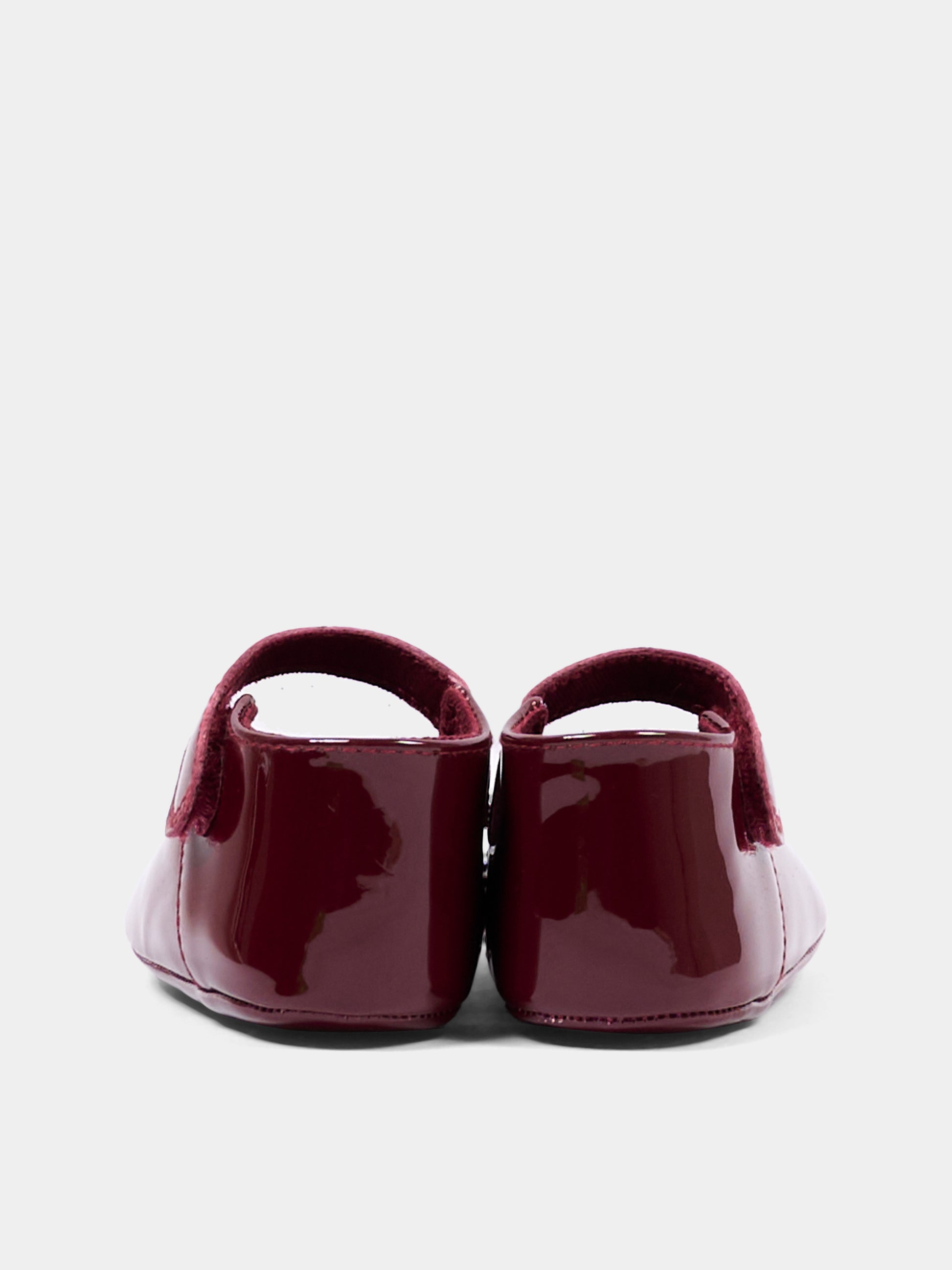 Ballerine bordeaux per neonata con logo,Tommy Hilfiger Junior,T0A3 35054 1847356