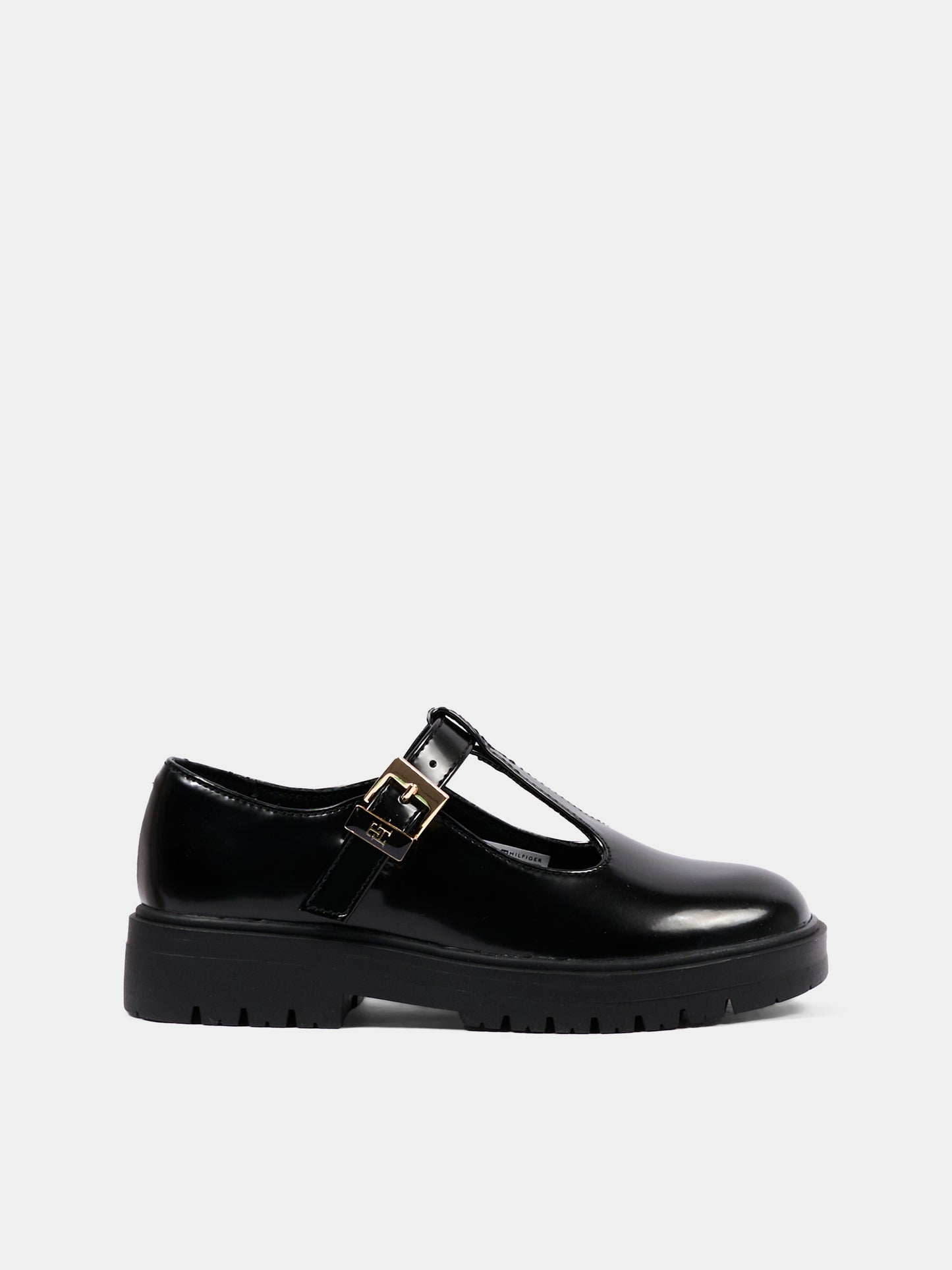 Occhio di bue nero per bambina con logo,Tommy Hilfiger Junior,T3A4 35140 1458999