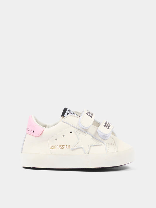 Set sneakers bianco per neonata con stella,Golden Goose,GIF00534 F007129 11410