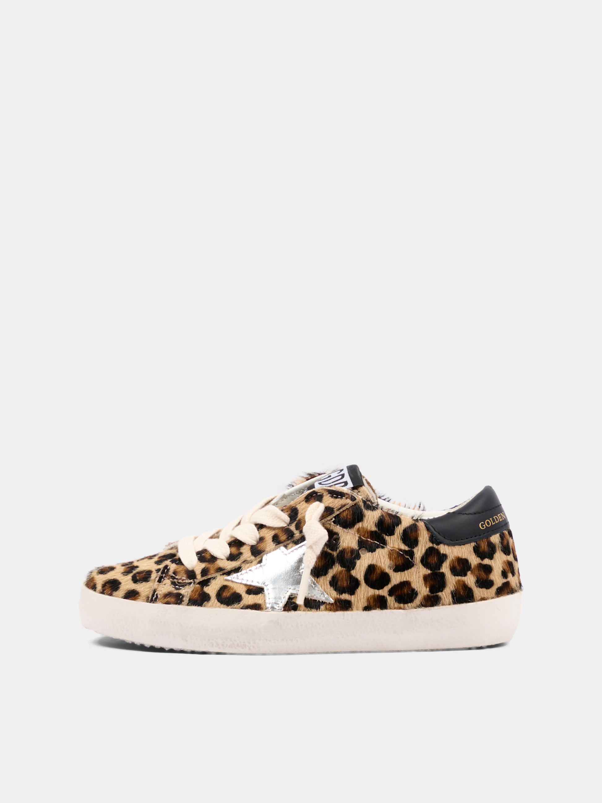 Sneakers marroni Super-Star classic with list per bambina maculate,Golden Goose,GJF00101 F008025 55731