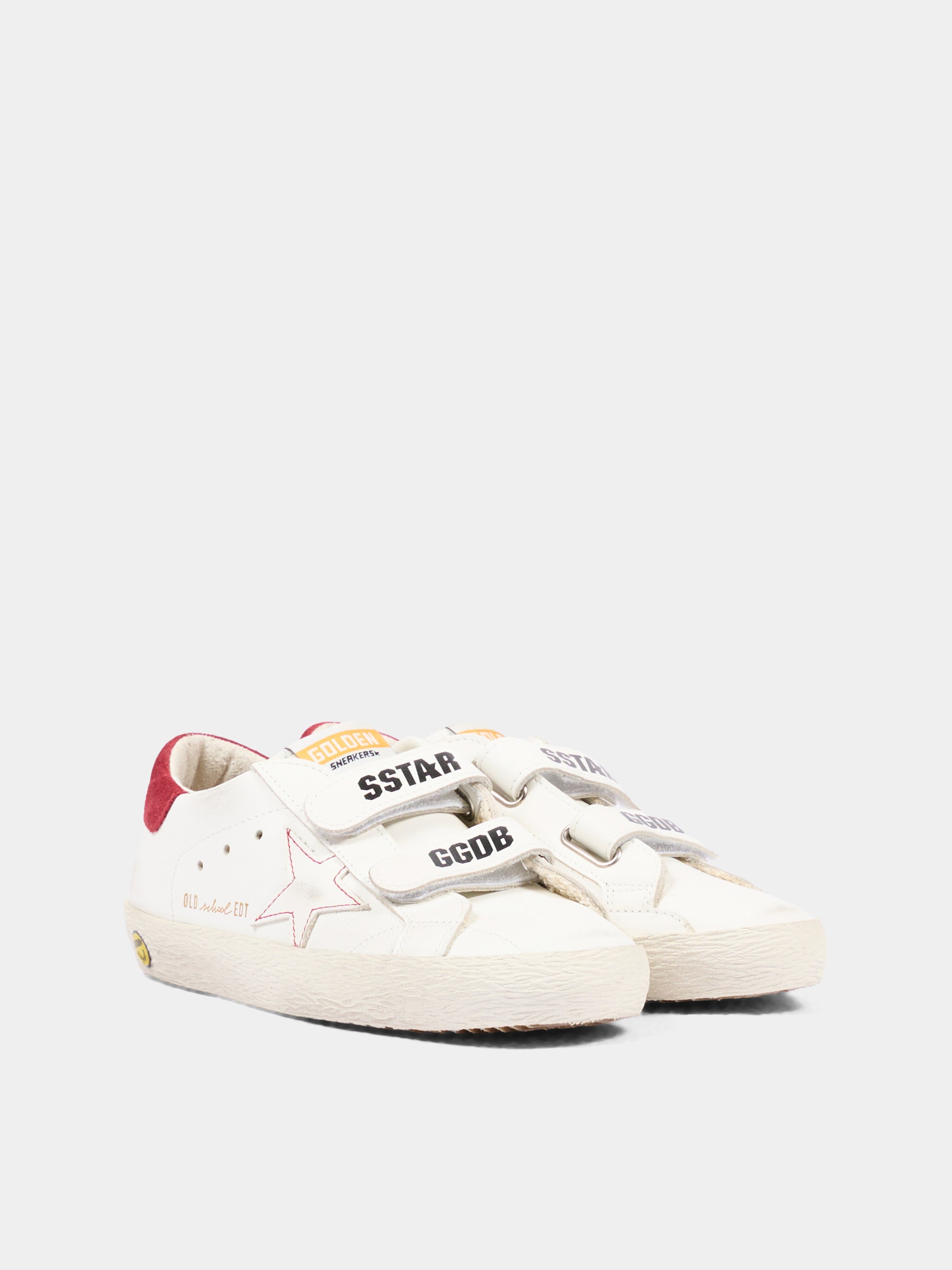 Sneakers Old School bianche a strappi per bambini,Golden Goose,GJF00111 F008666 10350