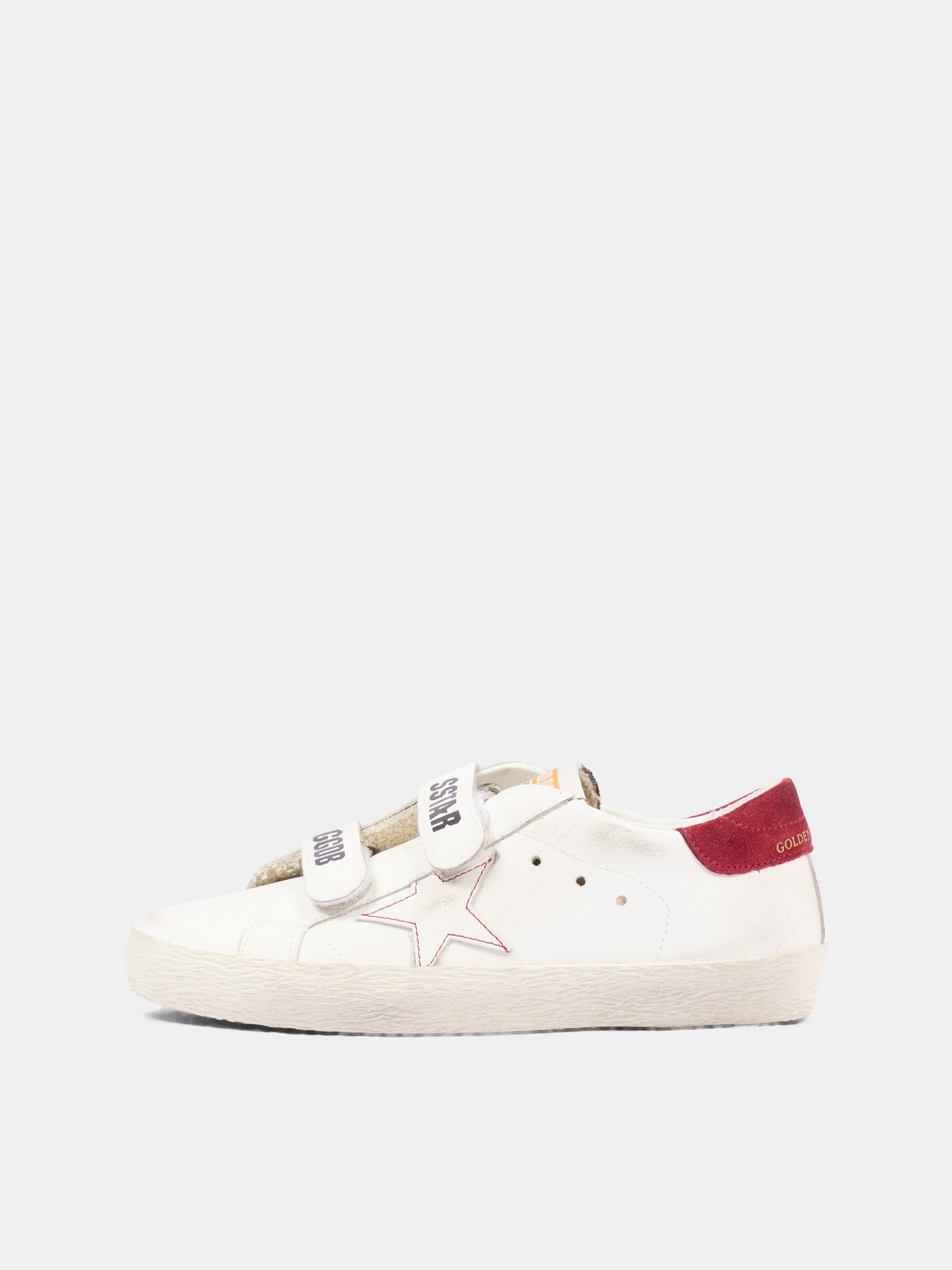 Sneakers Old School bianche a strappi per bambini,Golden Goose,GJF00111 F008666 10350