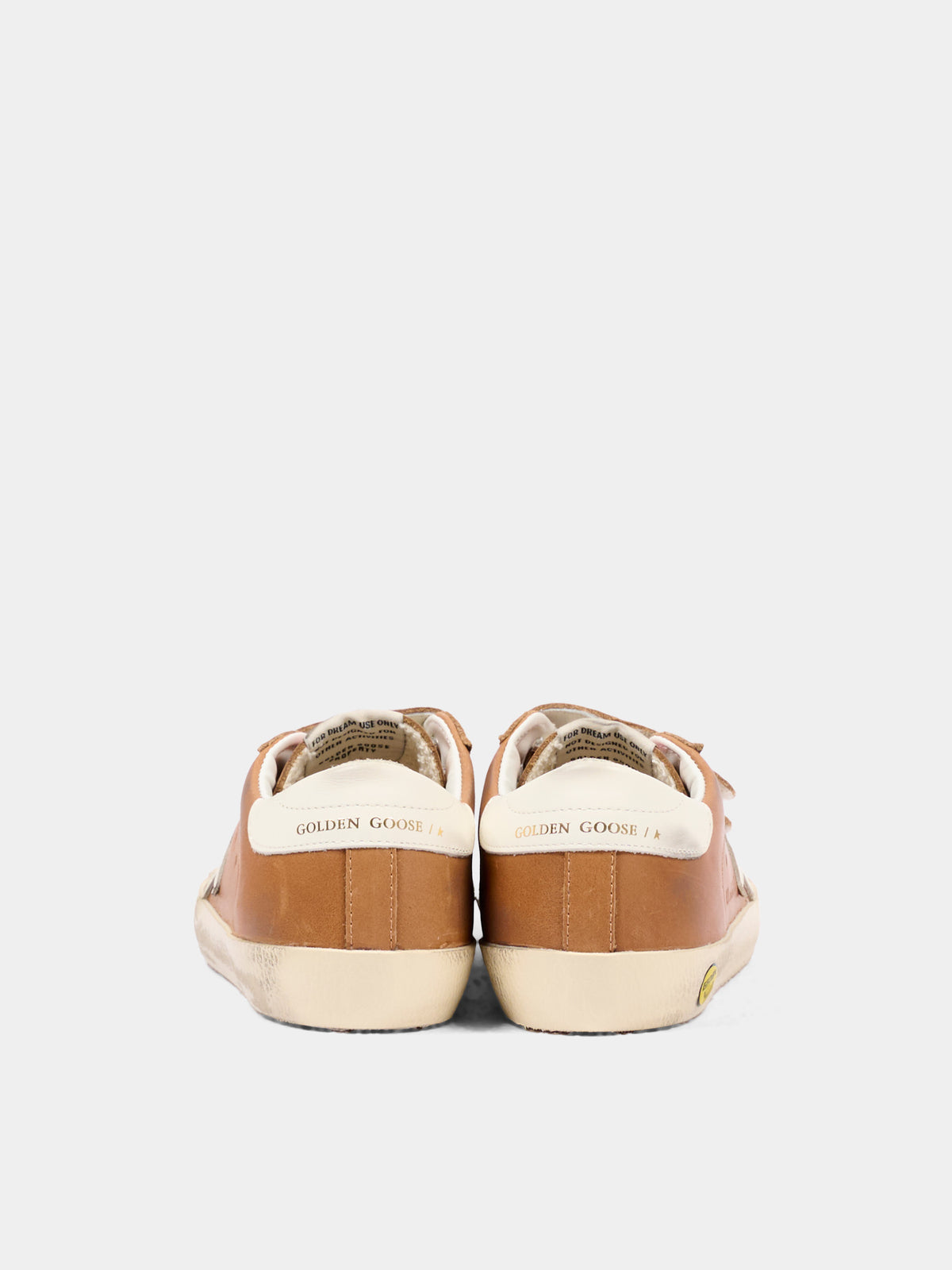 Sneakers Old School marroni a strappi per bambini,Golden Goose,GJF00111 F008644 55799