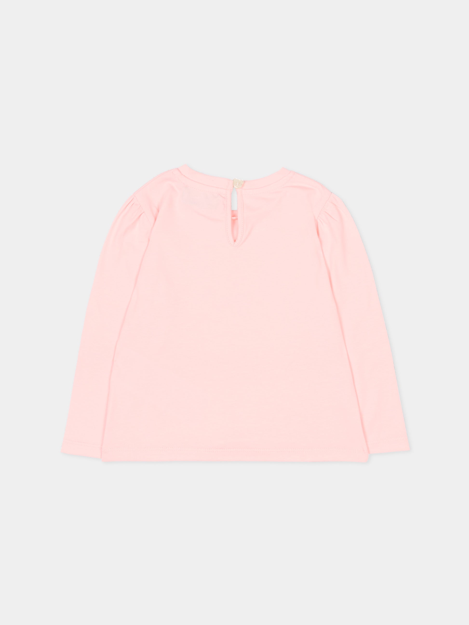 T-shirt rosa per neonata con Teddy Bear,Moschino Kids,MDO00U LBA11 50209