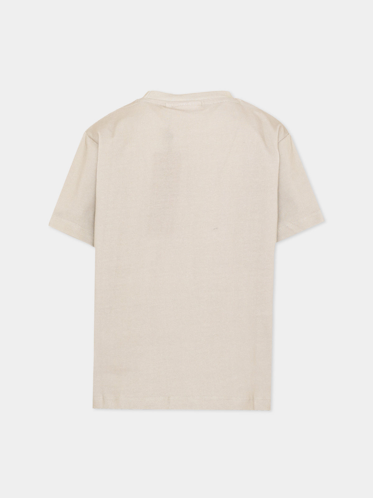 T-shirt a manica corta beige Riley per bambino con dinosauro,Molo,1W26A203 9944