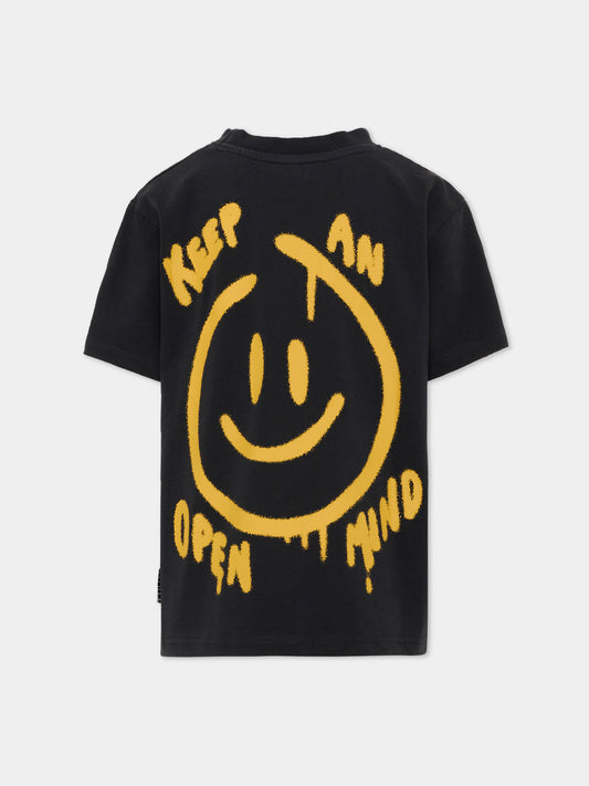 T-shirt nera Riley per bambini,Molo,1W26A209 9751