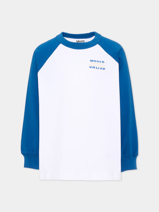 T-Shirt bianca per bambino,Molo,1W26A408 9928