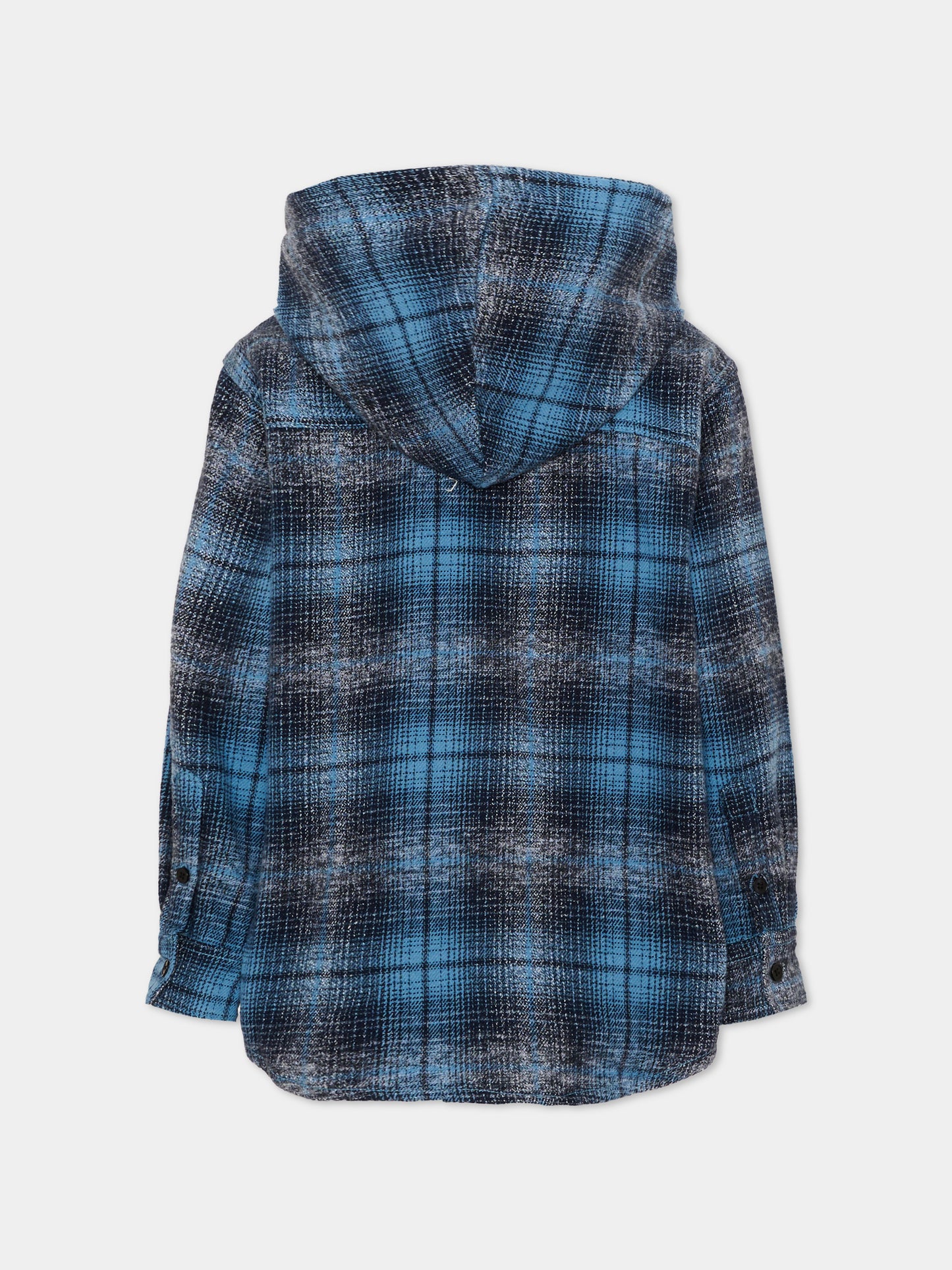 Camicia blu Rizz per bambino tartan,Molo,1W26C202 5902