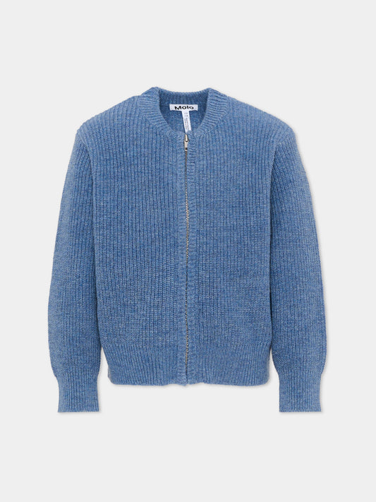 Cardigan blu Bowen per bambino,Molo,1W26K301 8030