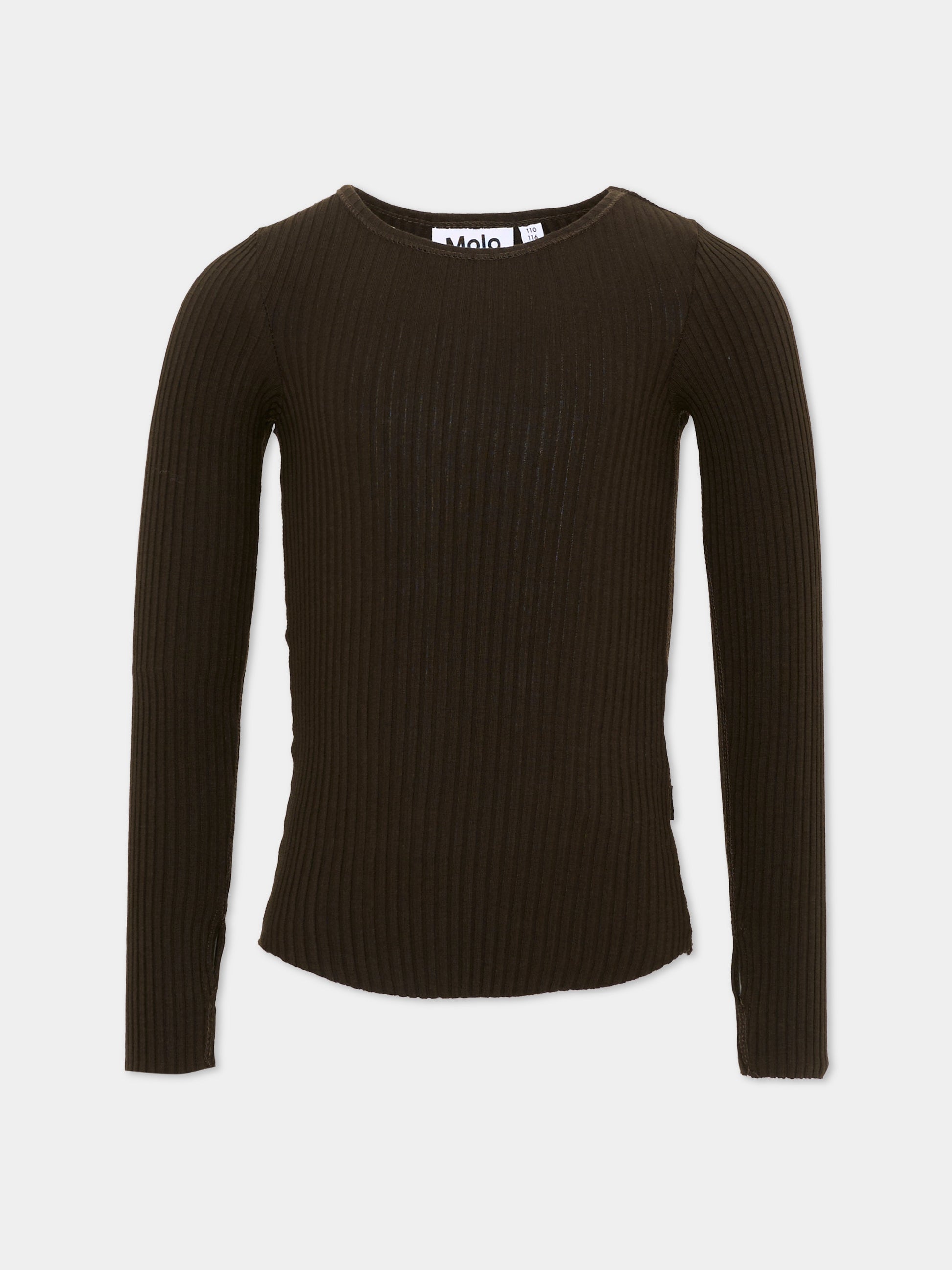 T-Shirt marrone Rochelle per bambina,Molo,2W26A404 5993
