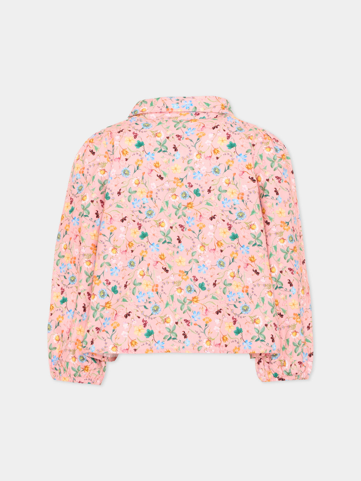 Camicia a manica lunga rosa Rine per bambina floreale,Molo,2W26C202 9795
