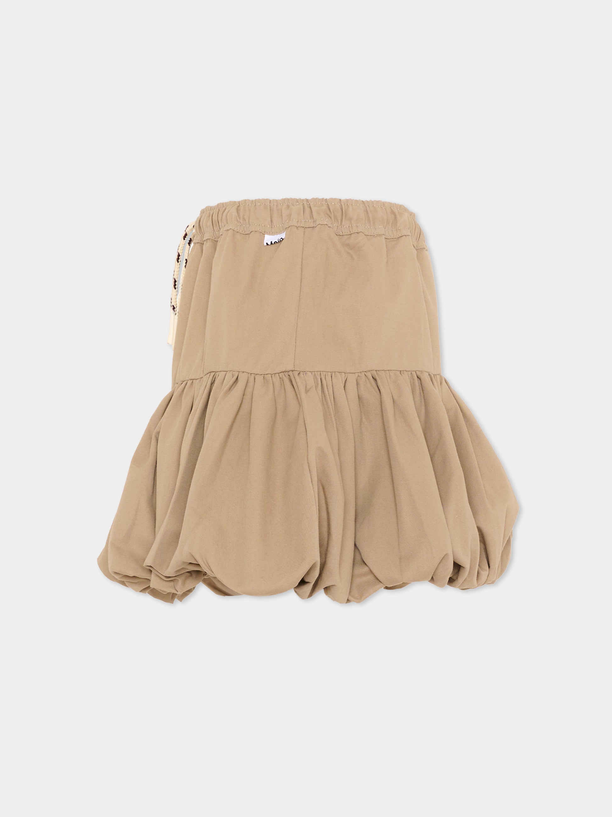 Gonna beige a palloncino Britta per bambina,Molo,2W26D106 5732