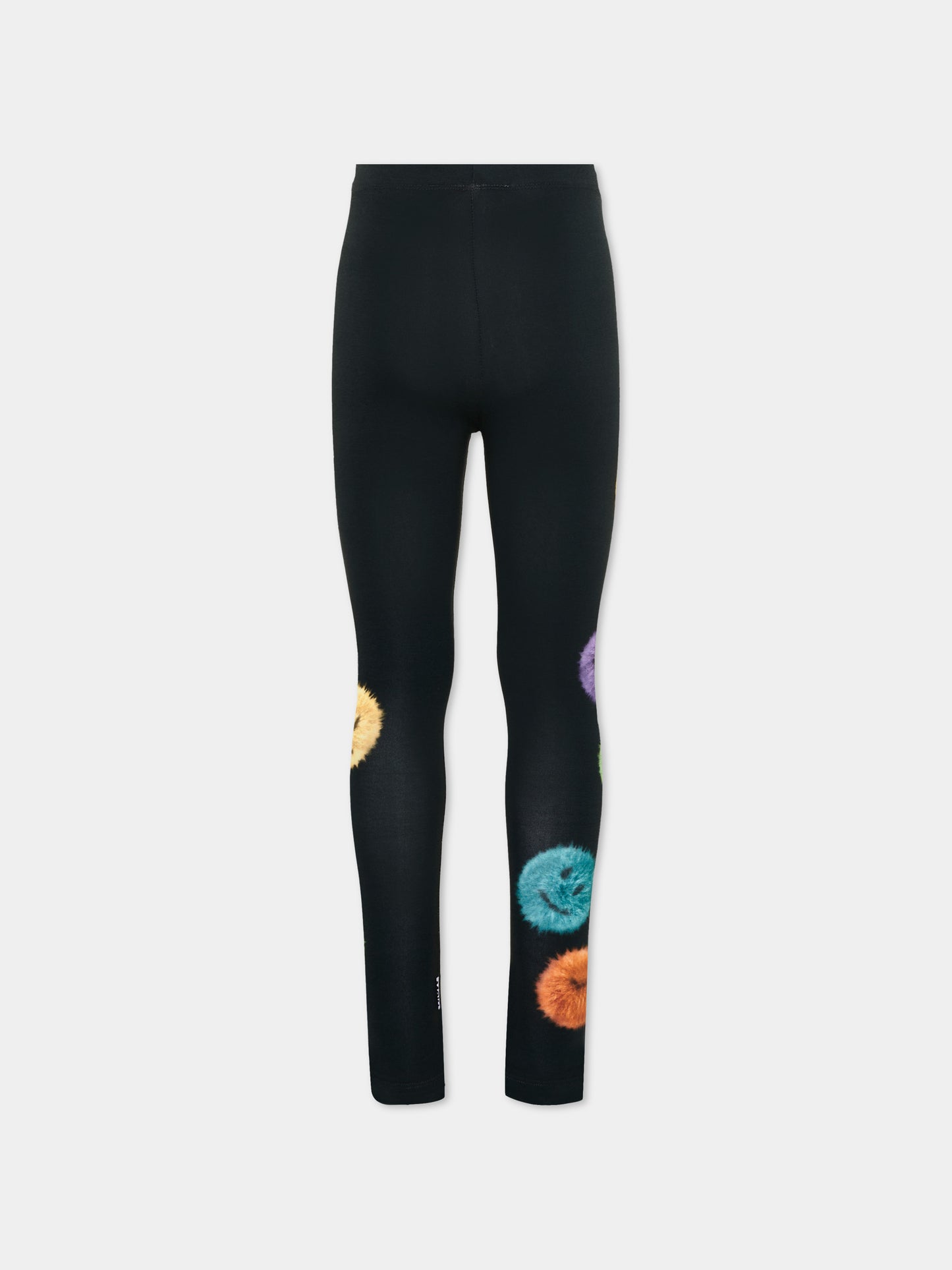 Leggings neri Niki per bambina con smile,Molo,2W26F203 5749