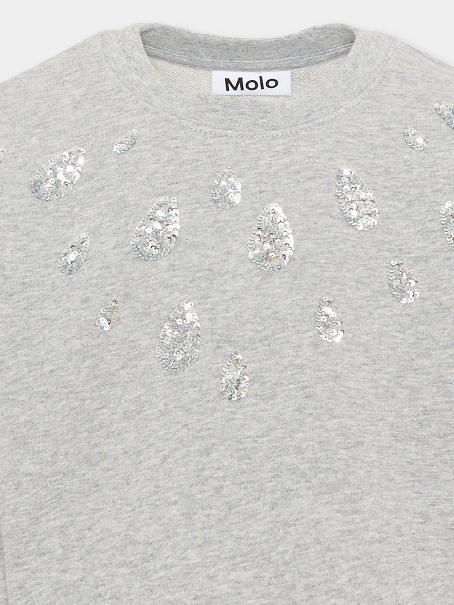 Felpa grigia Miki per bambina,Molo,2W26J210 1046