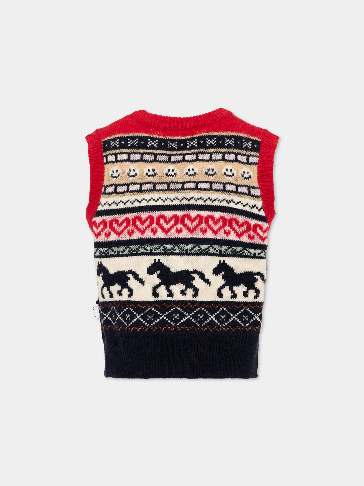 Maglia gilet multicolor Grace per bambina,Molo,2W26K102 5757