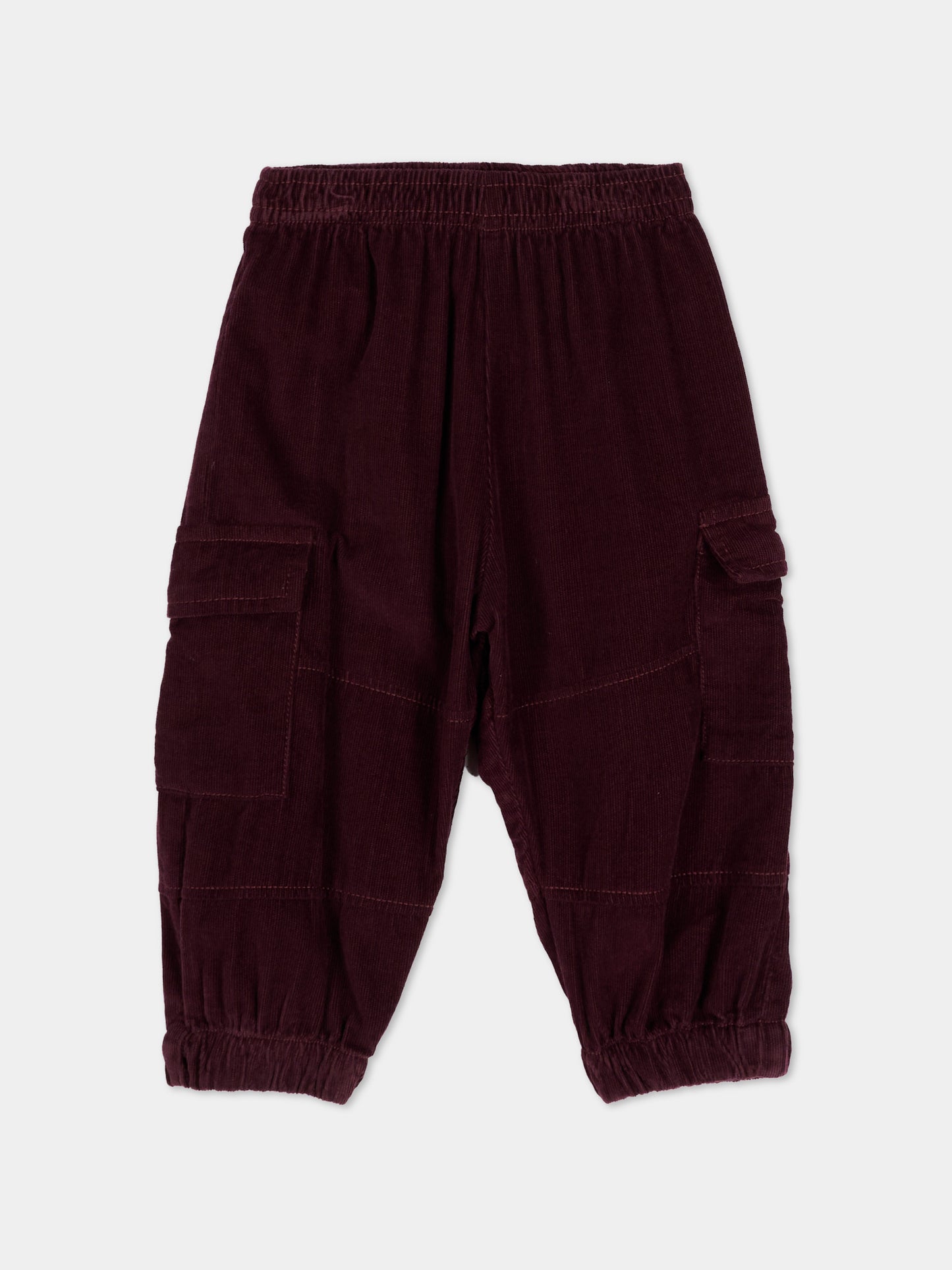 Pantaloni Cargo Bordeaux per neonata,Molo,4W26I102 2225