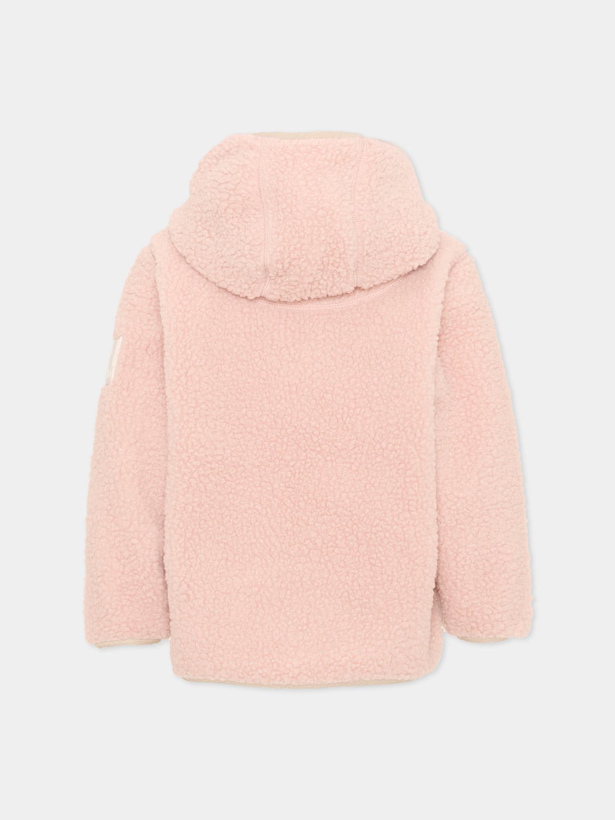 Ecopelliccia rosa Uberto per bambina con cappuccio,Molo,5W26L205 8058